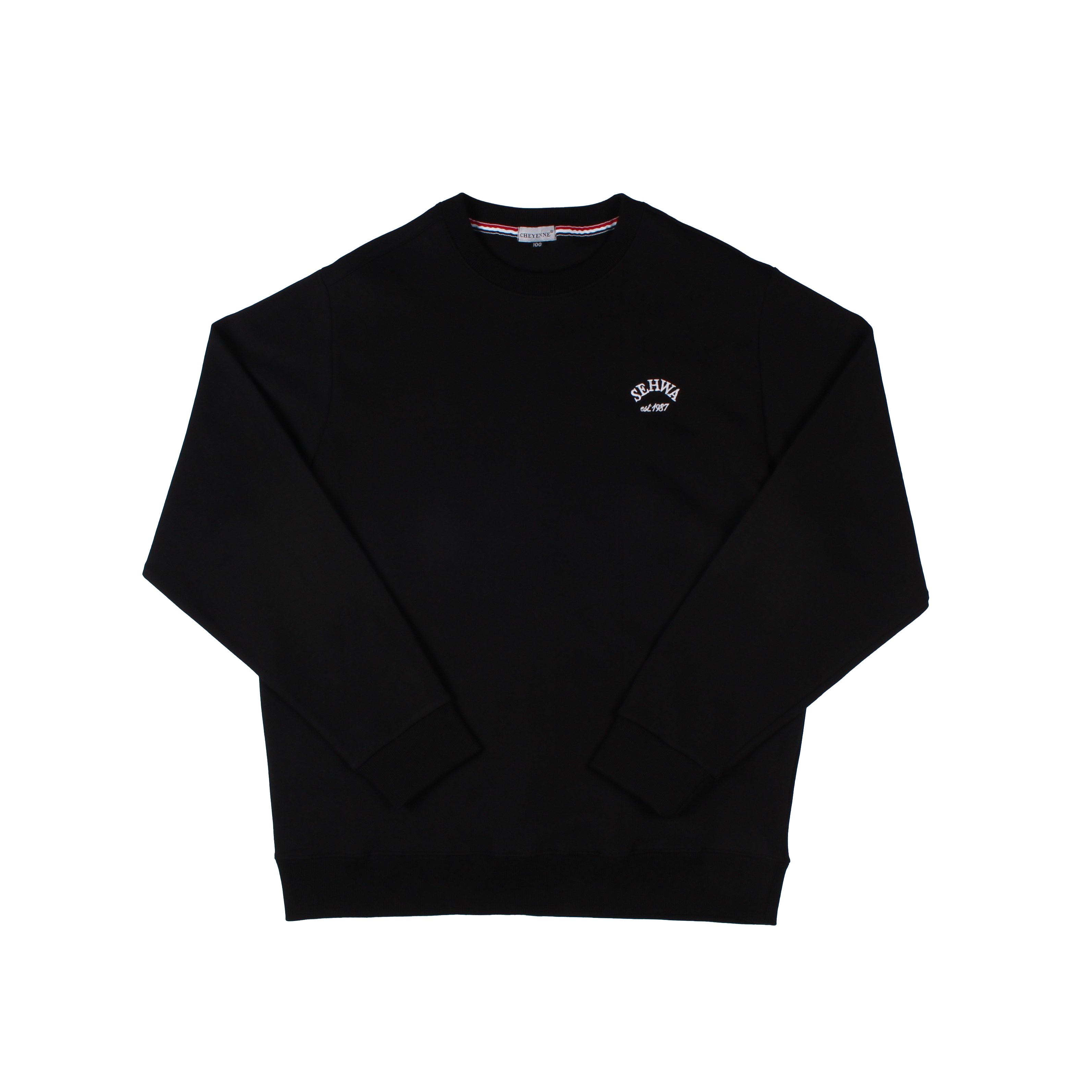 세화고 생활복 블랙 맨투맨(기모X)