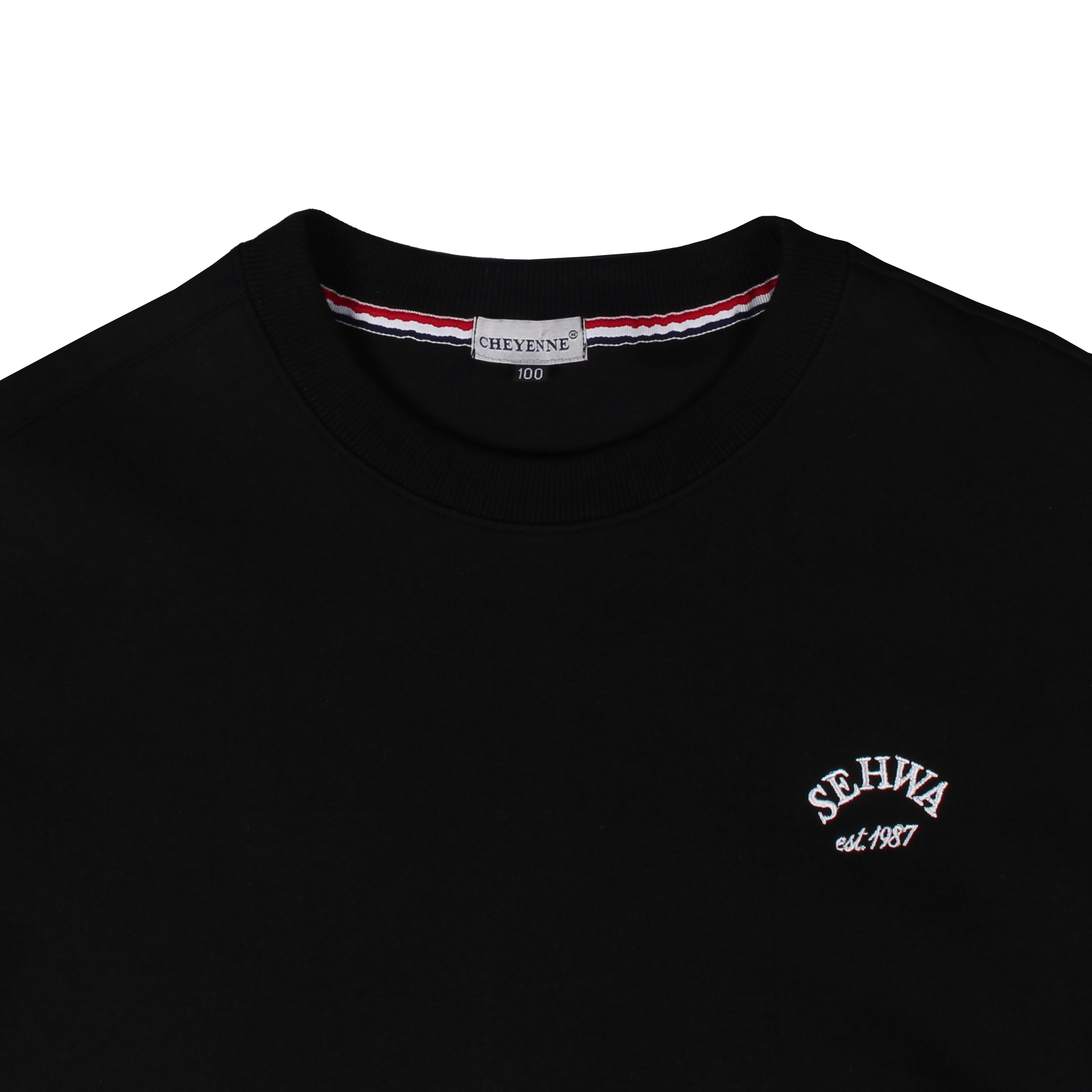 세화고 생활복 블랙 맨투맨(기모X)