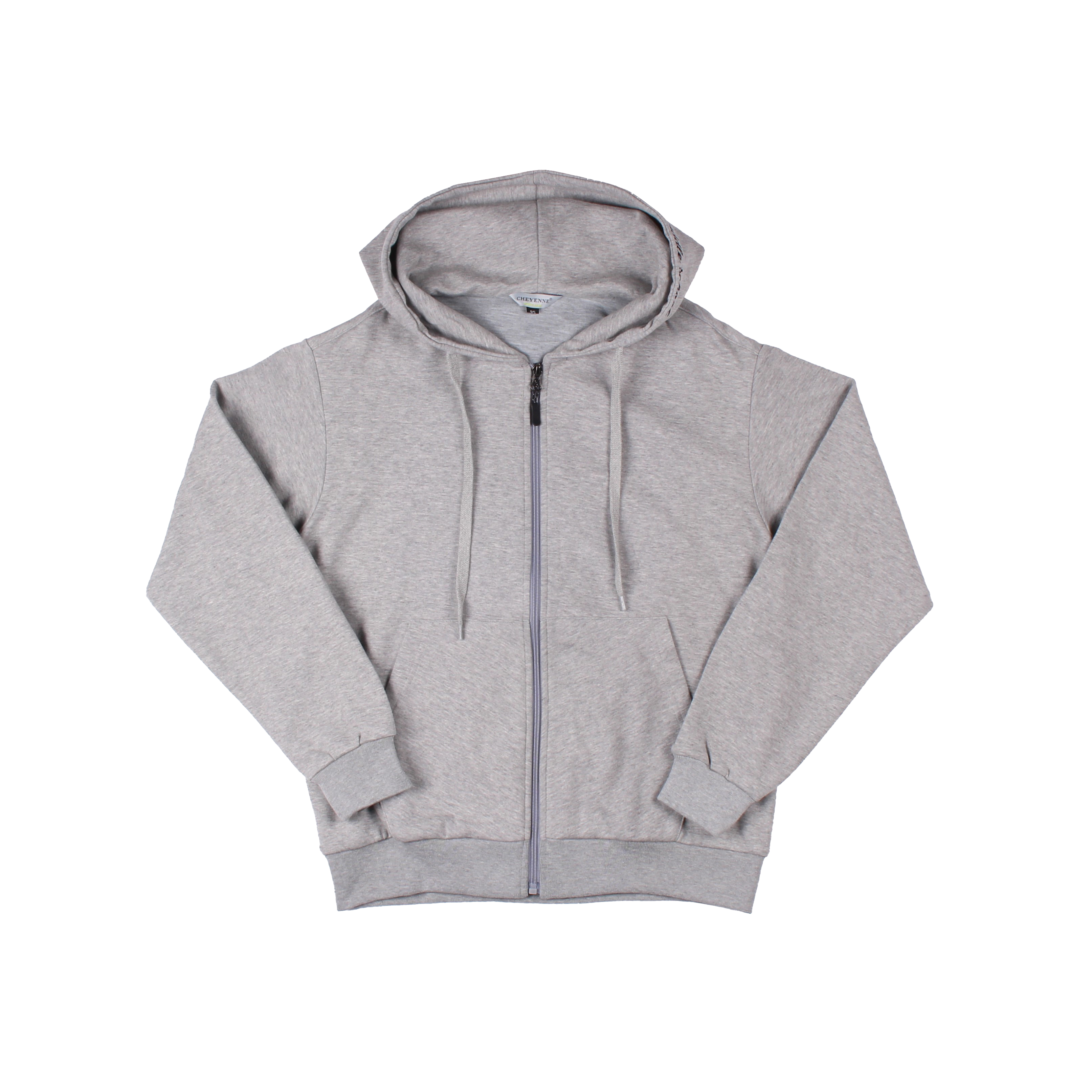 압구정중 그레이 멜란지 후드집업