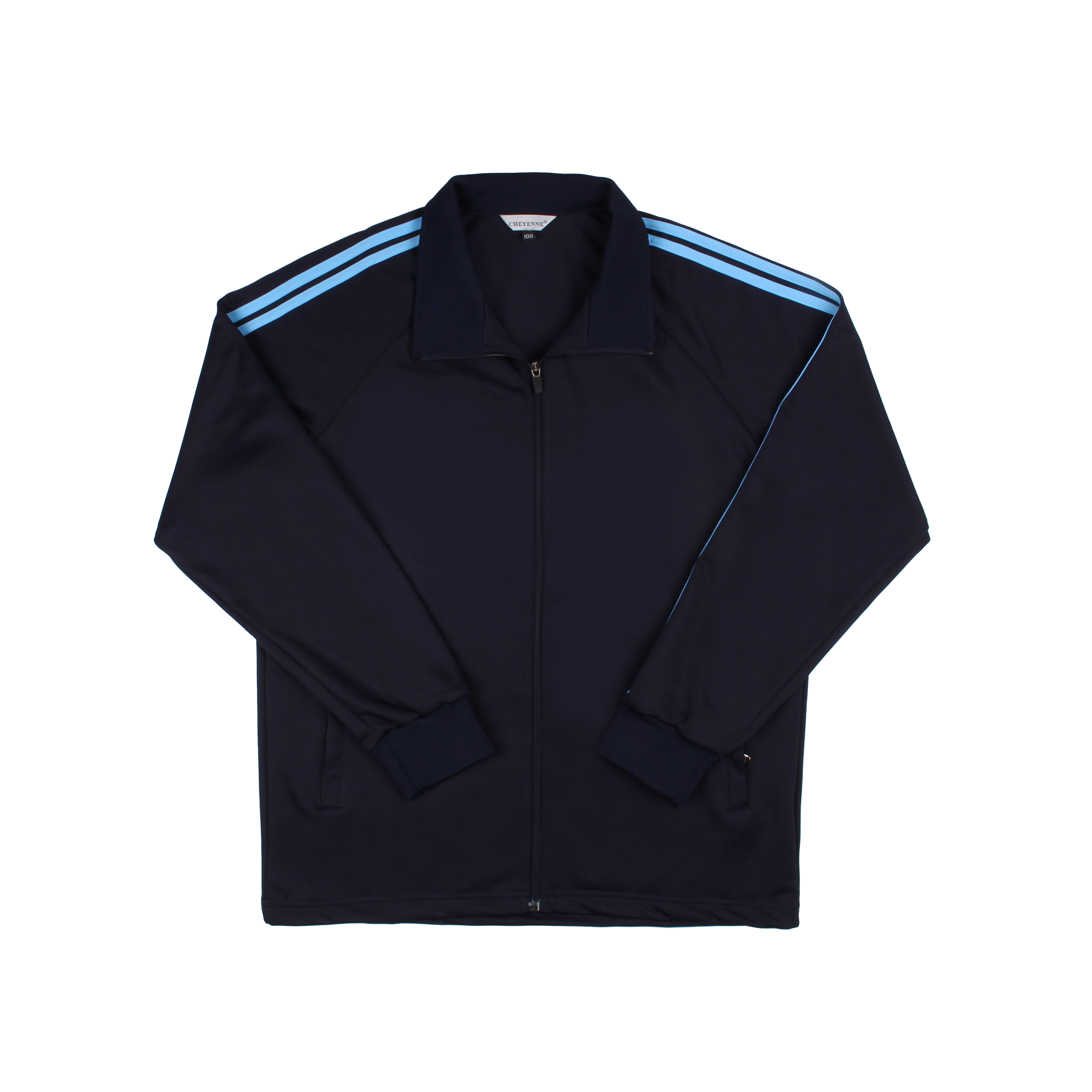 네이비바탕 2선 집업 동복상의