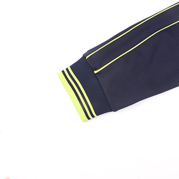 네이비 연두 어깨선 동복상의(더블라인)