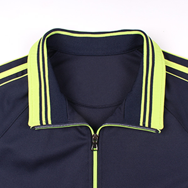 네이비 연두 어깨선 동복상의(더블라인)