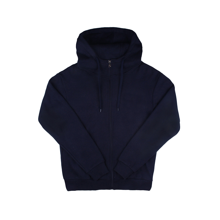 네이비 무지 후드집업