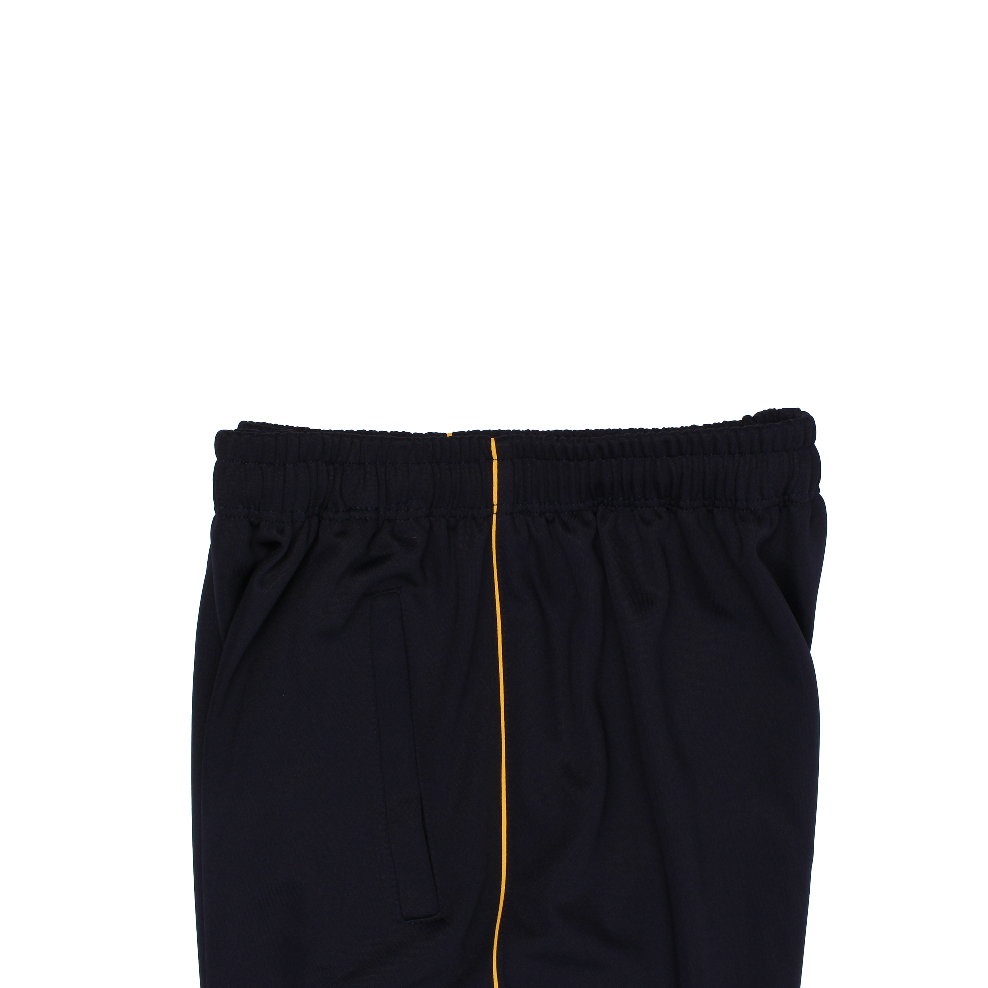 네이비 노랑 무릎선 바지