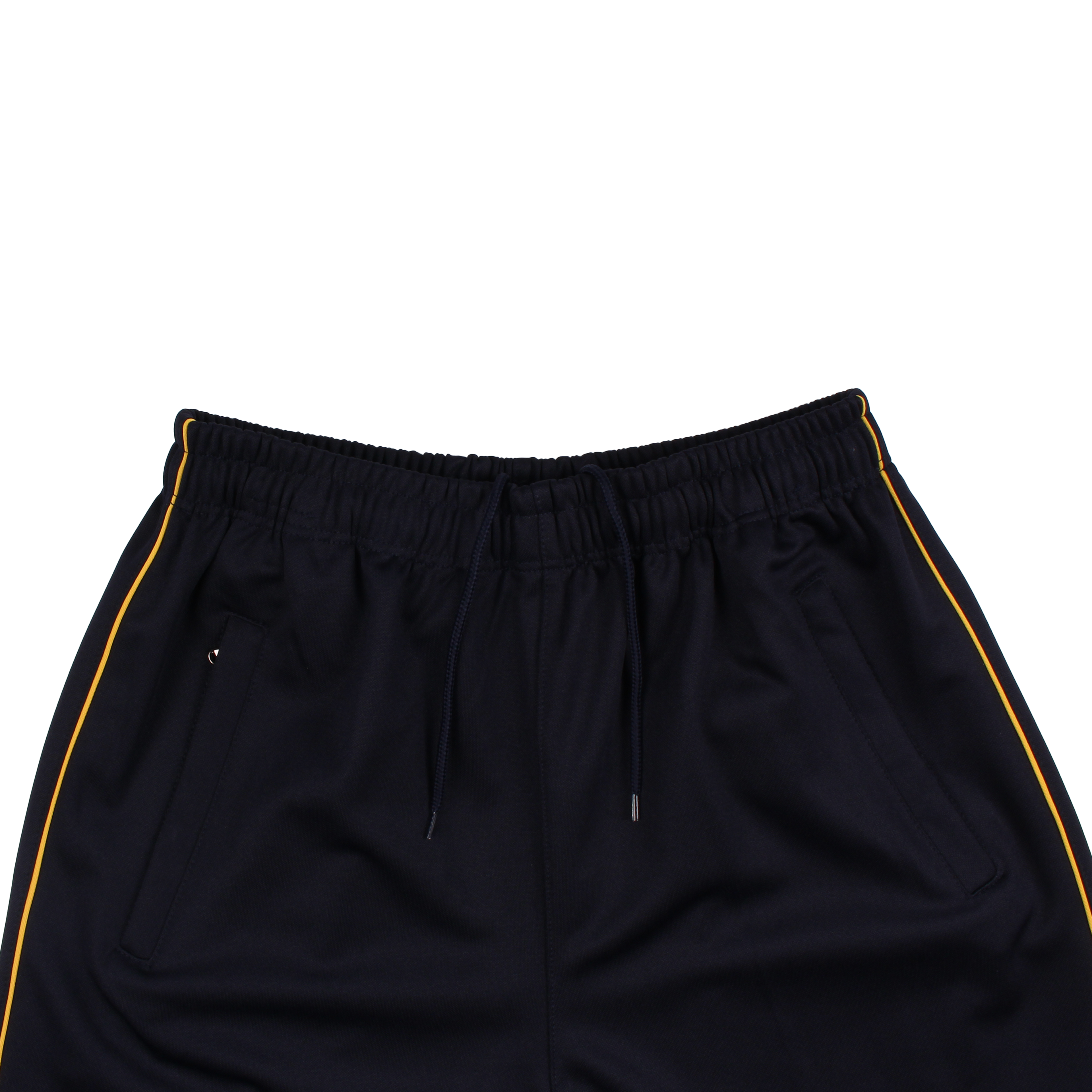 네이비 노랑 무릎선 바지