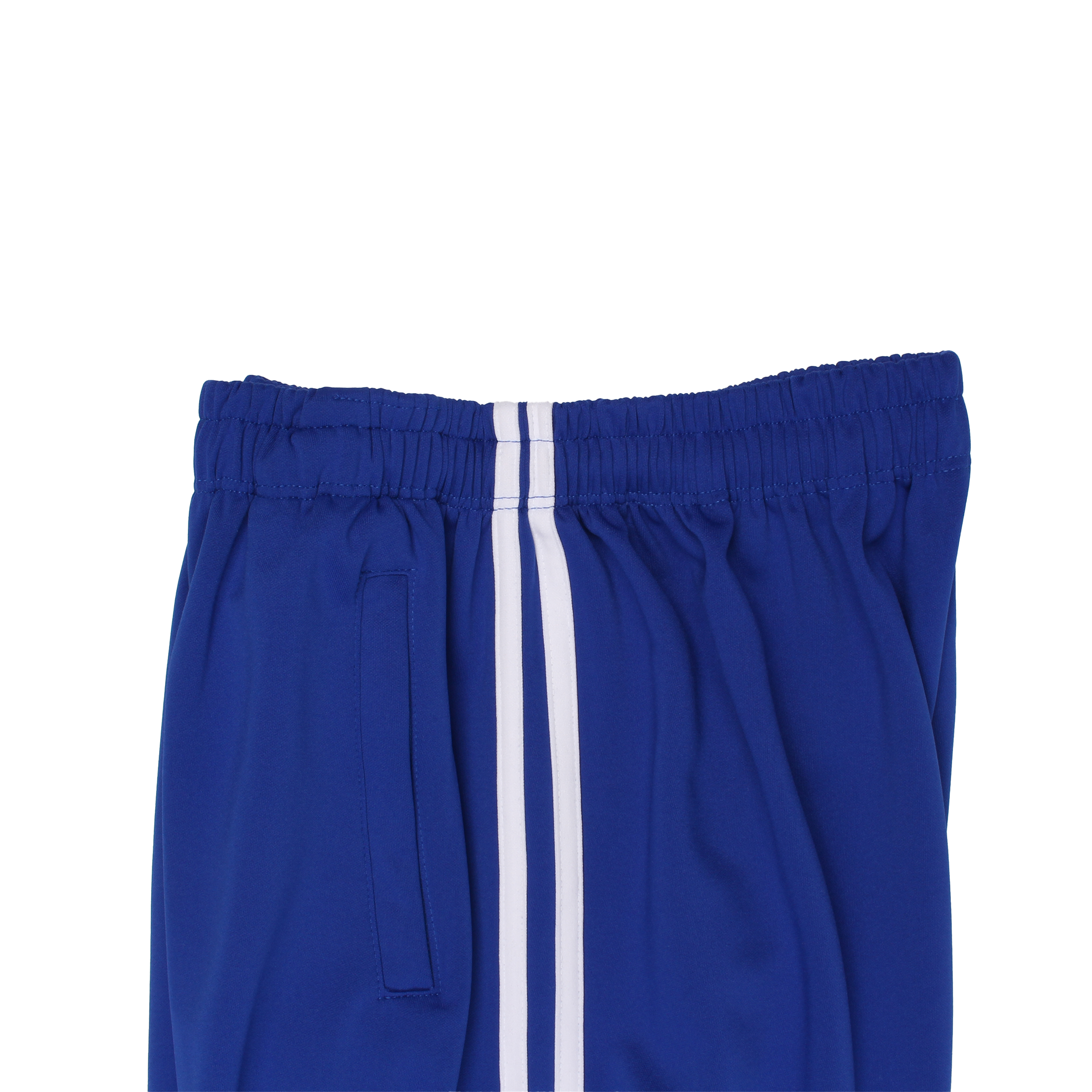 청색 화이트 2선 바지