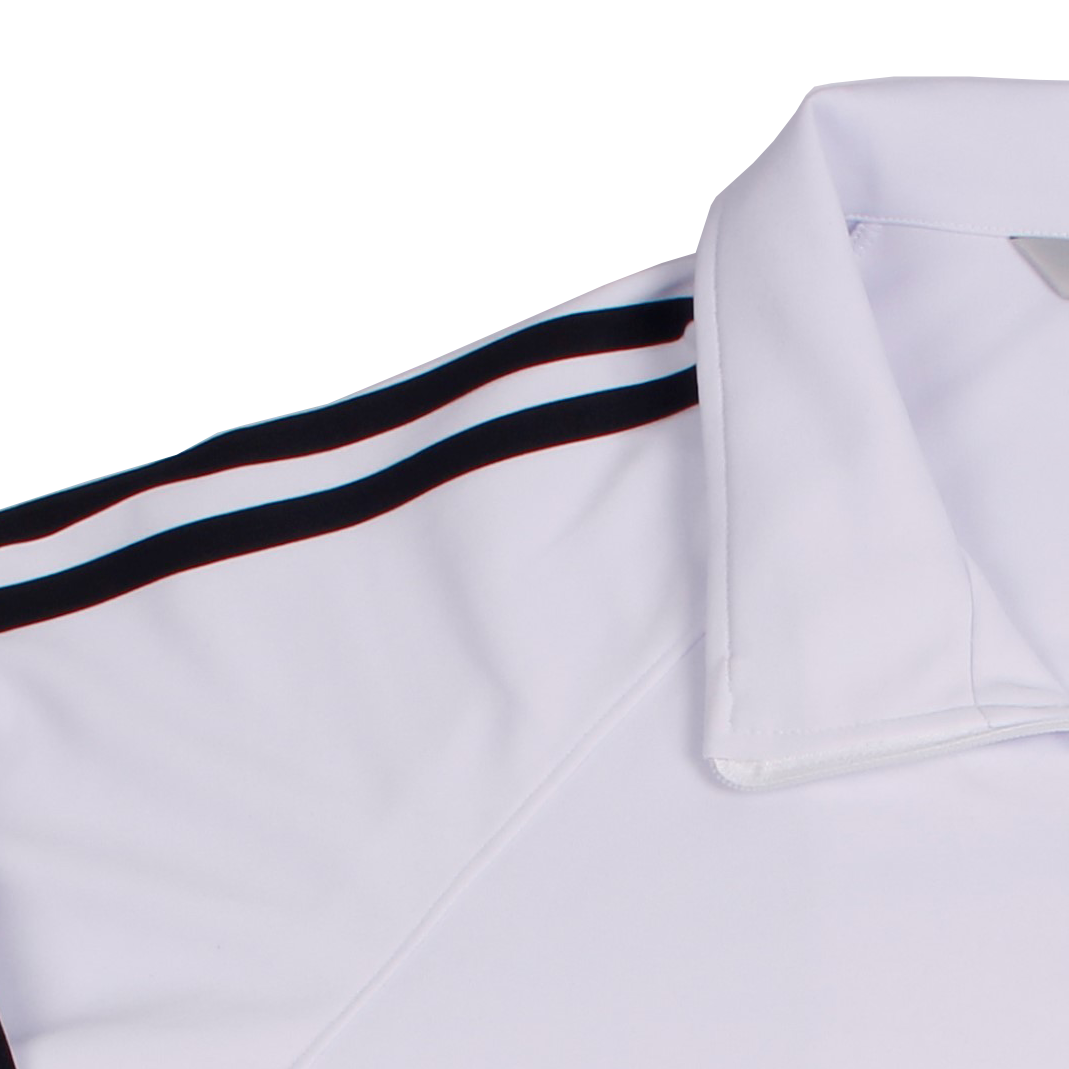 화이트 검정 2선 집업 동복상의