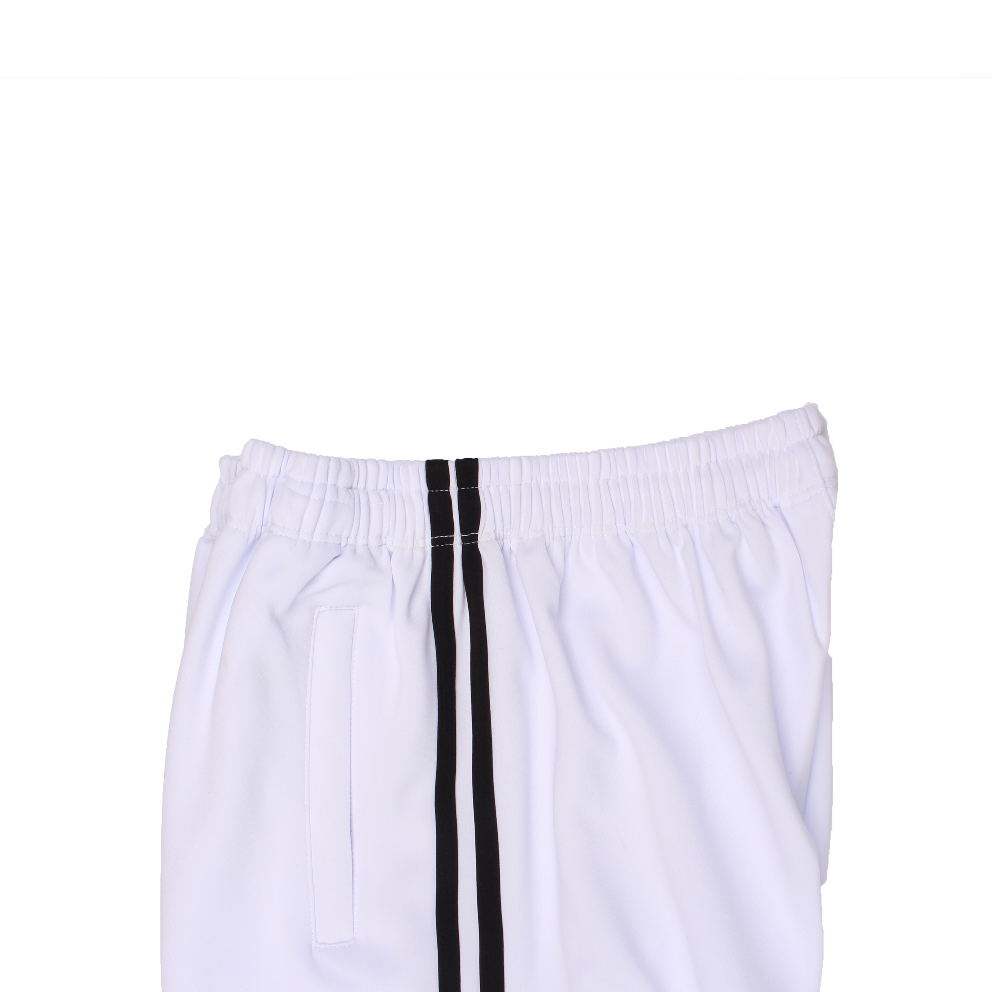 화이트 검정2선 바지