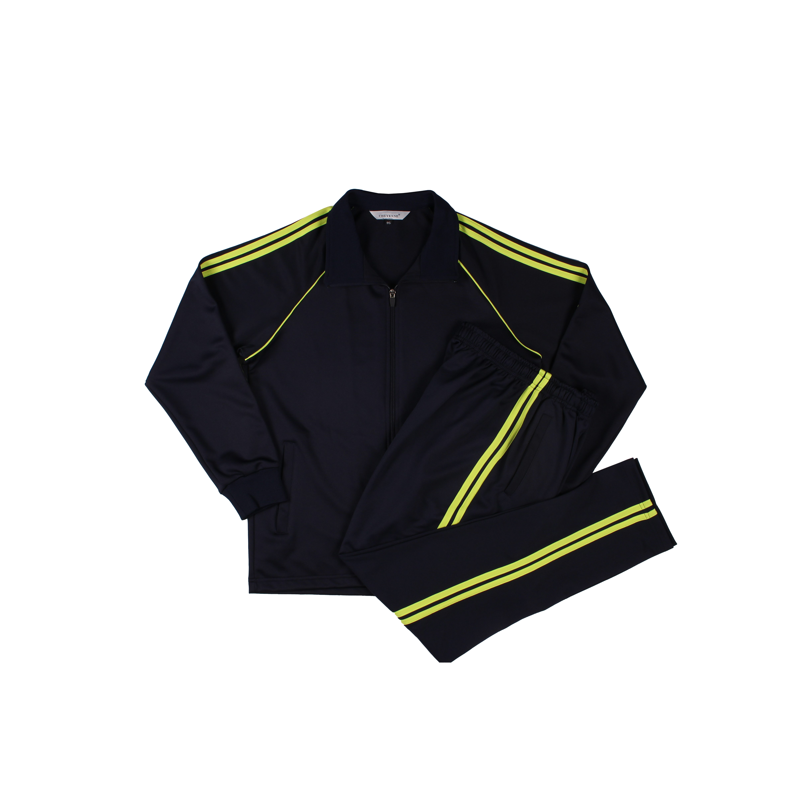 네이비 연두 2선(양옆 얇은선) 동복세트