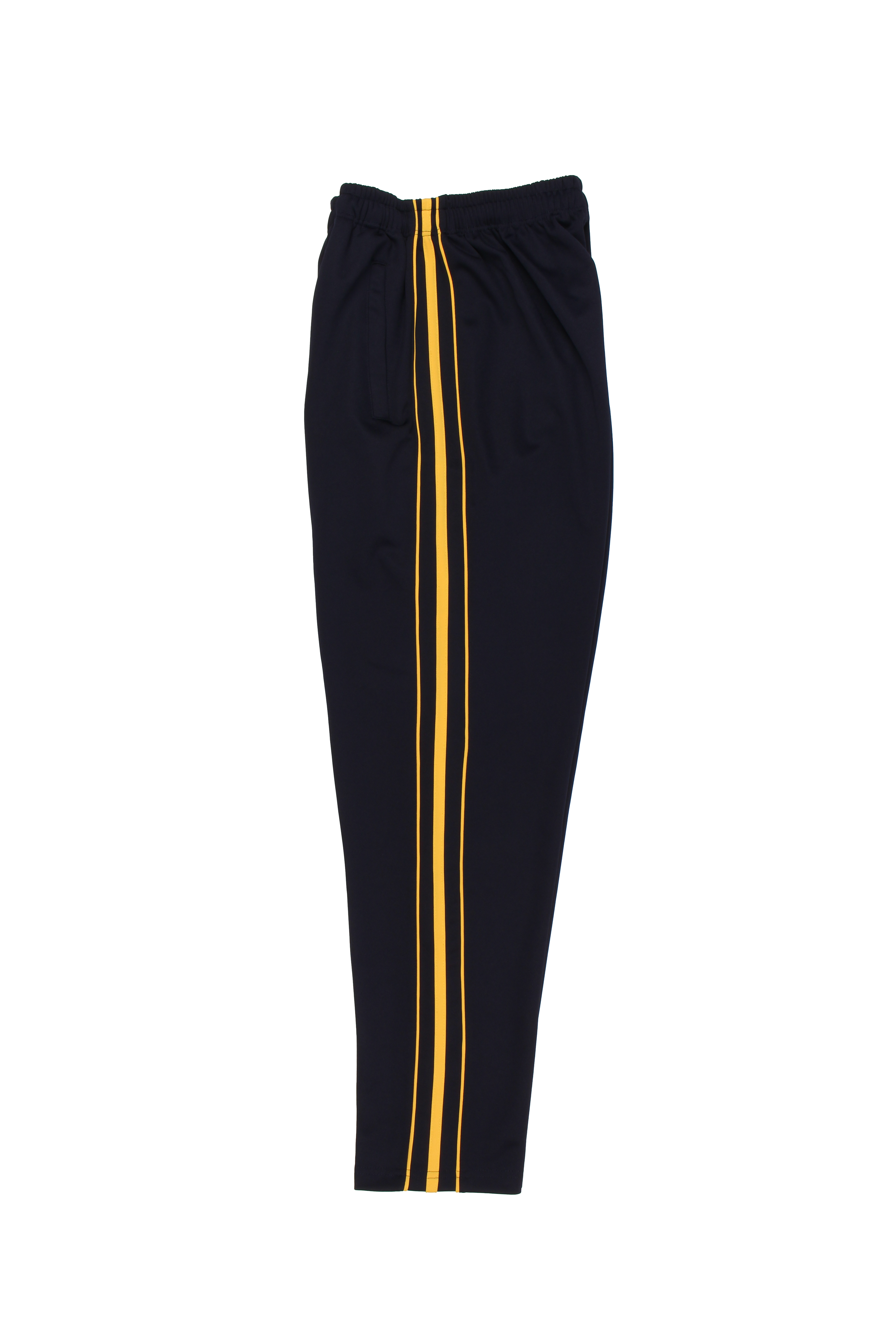 네이비 노랑3선 바지