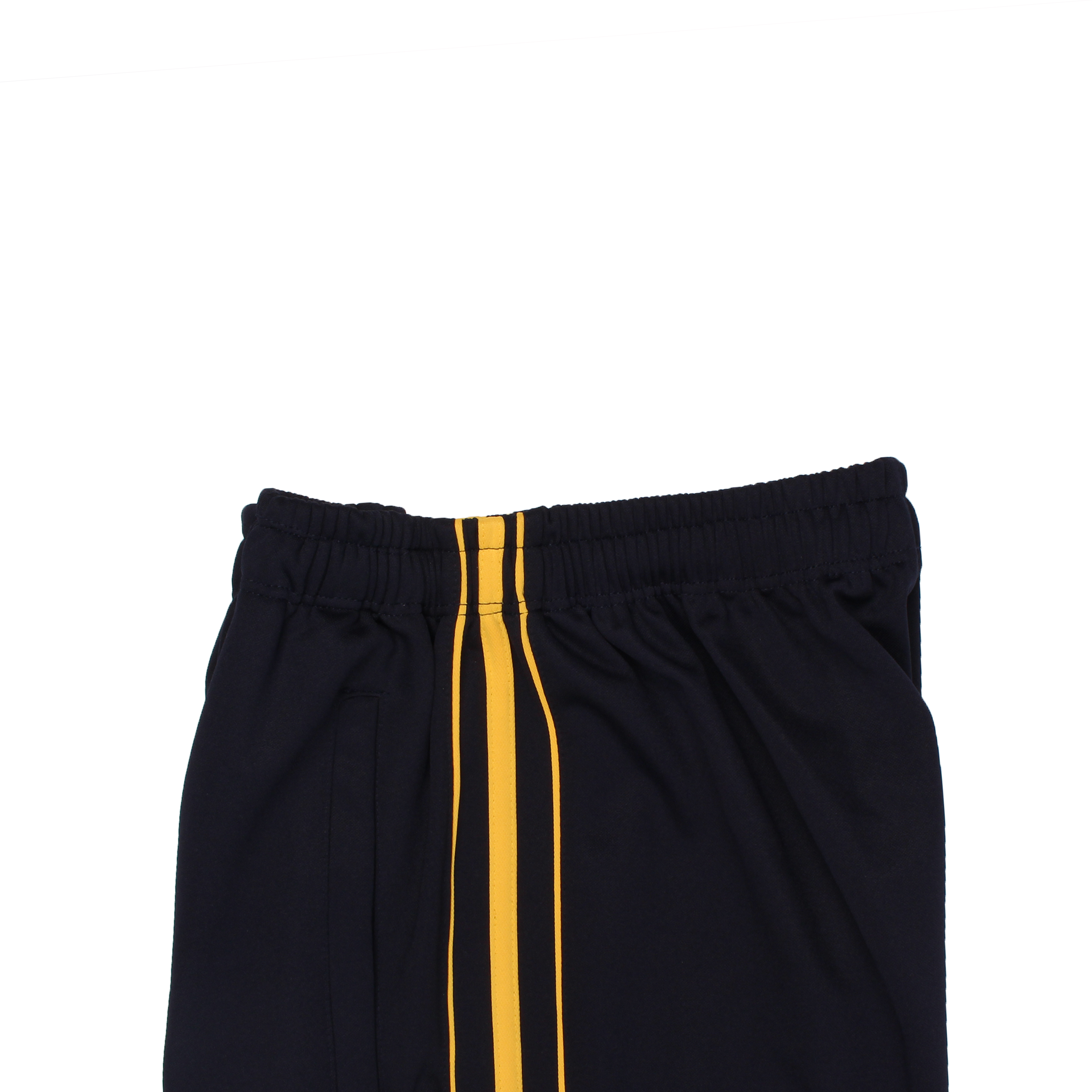 네이비 노랑3선 바지