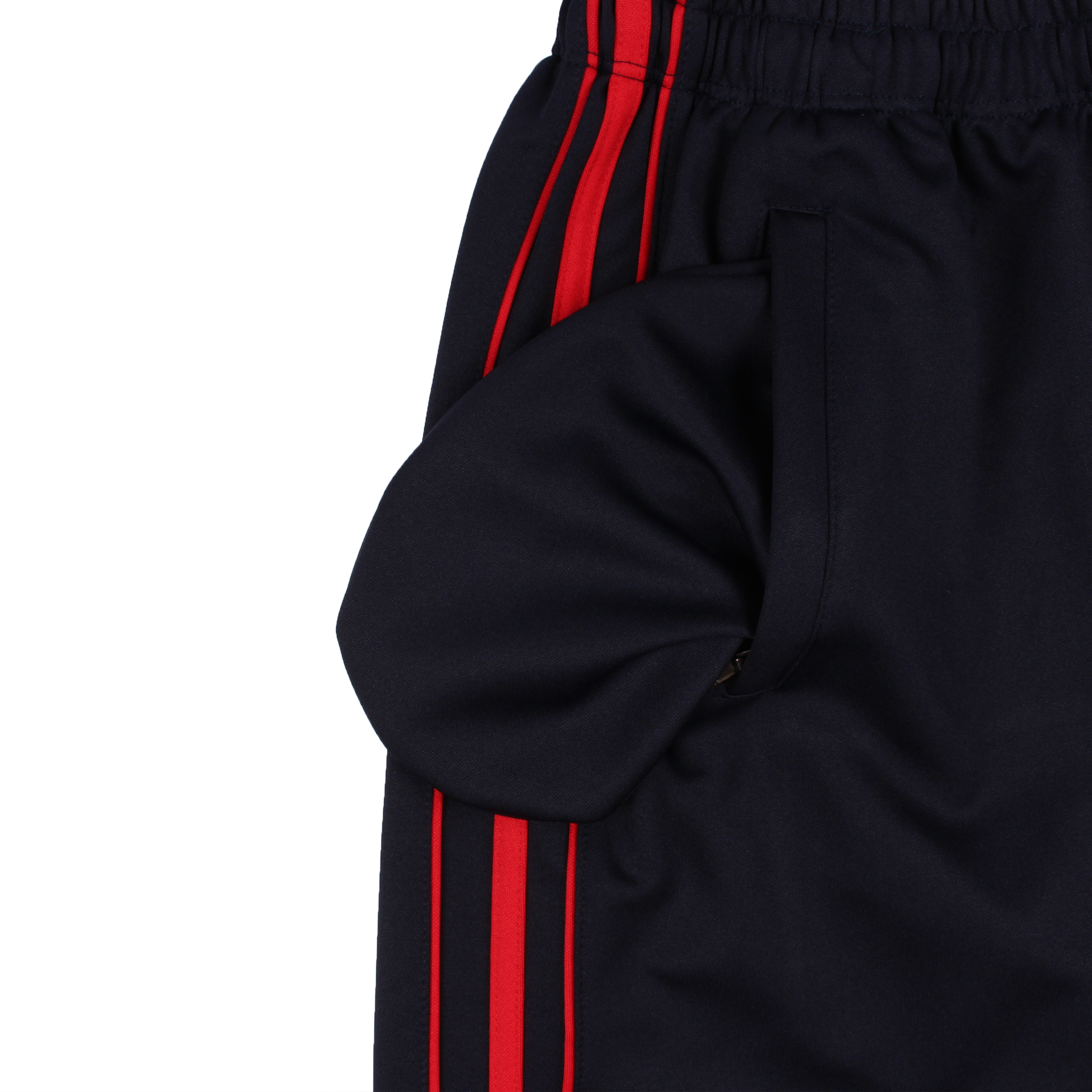 네이비 빨강3선 바지