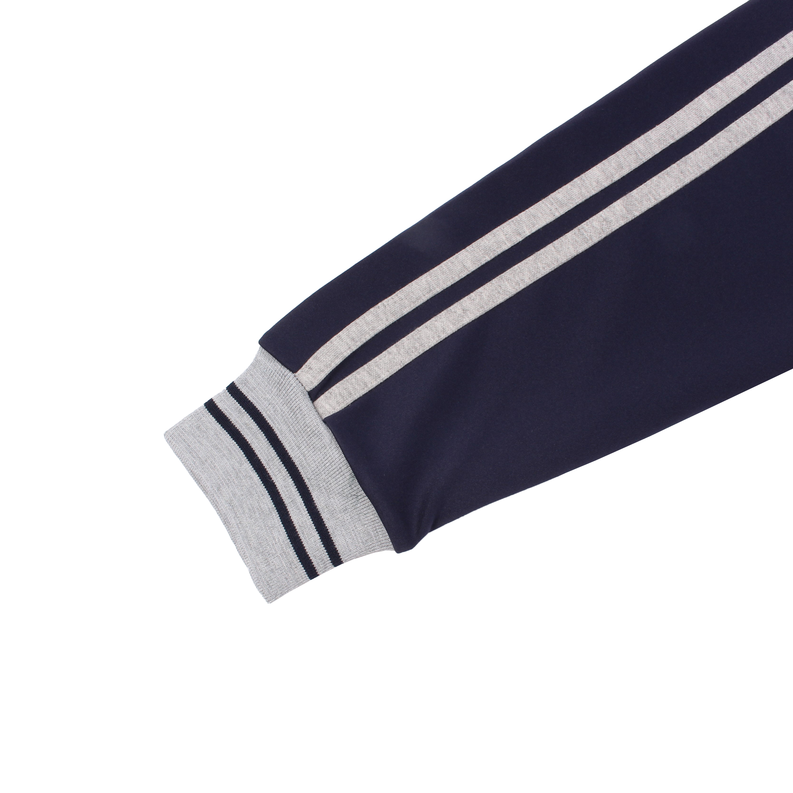 멜란지 네이비 2선 반집업 동복세트