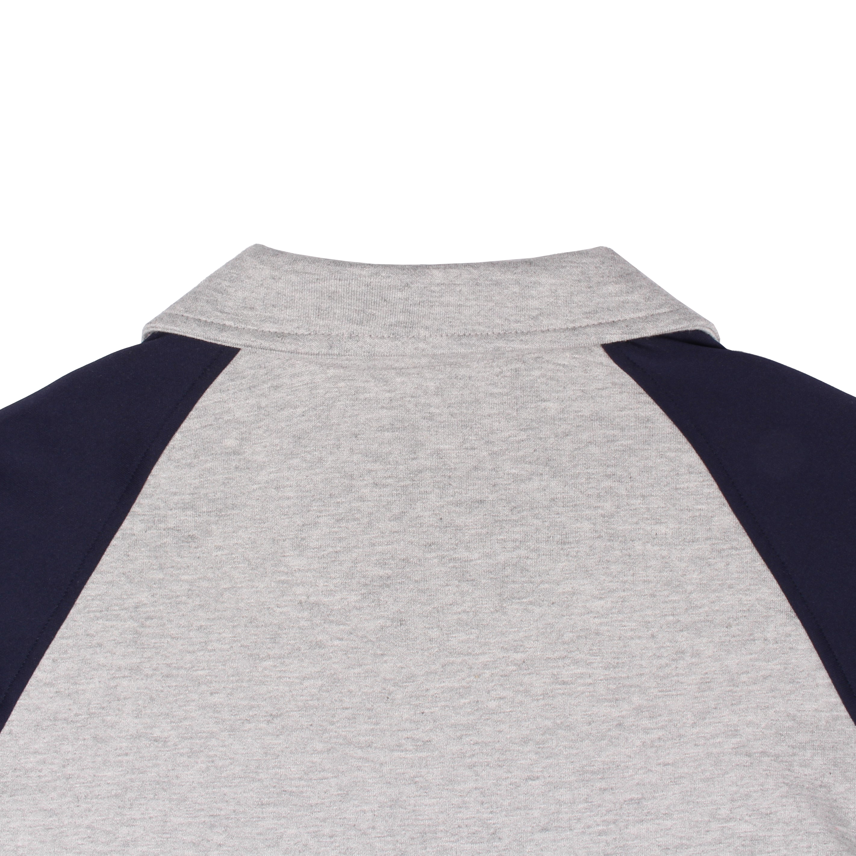 멜란지 네이비 2선 반집업 동복상의(시보리)