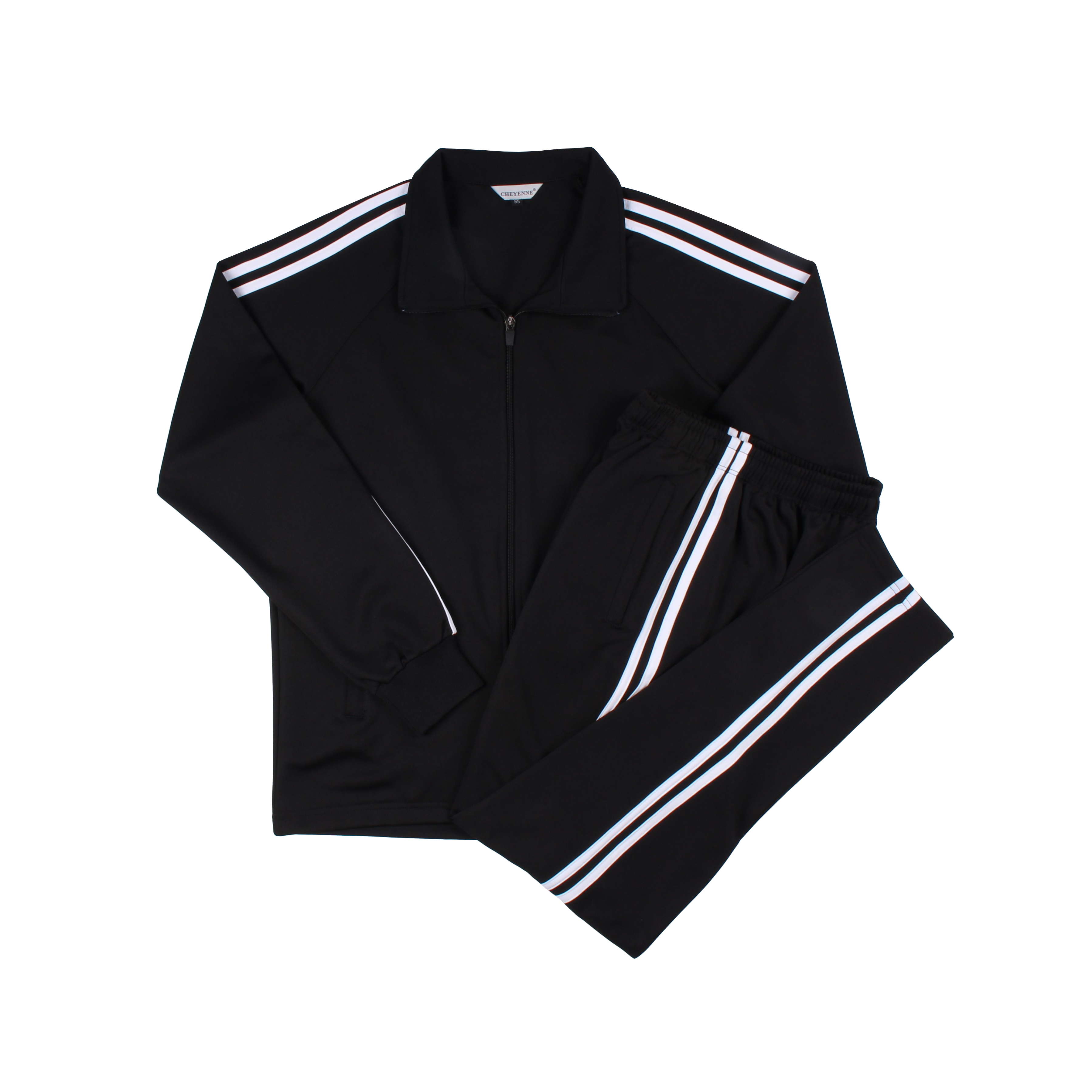 블랙 흰색2선 동복세트