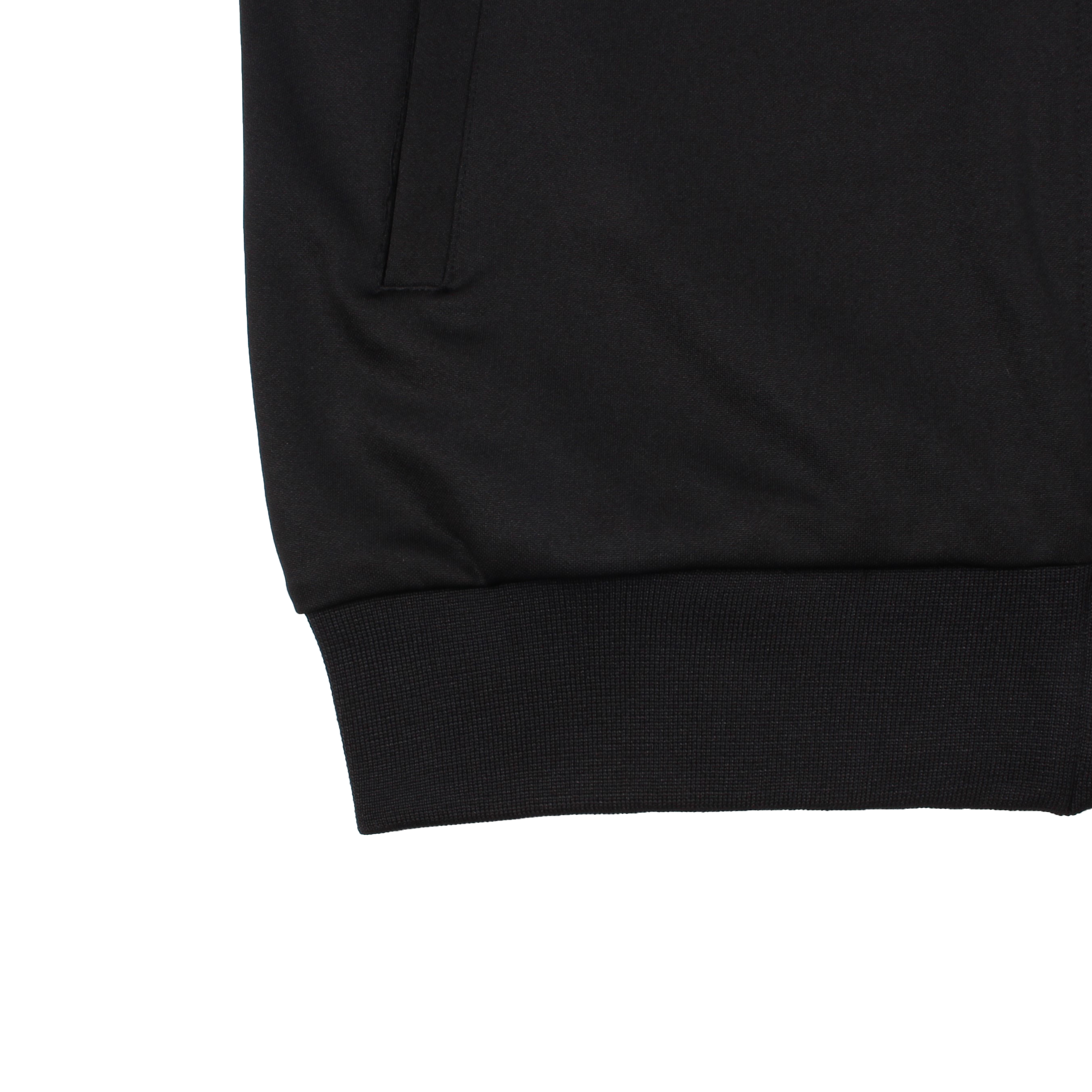 블랙 화이트 원라인 집업 동복상의(시보리)