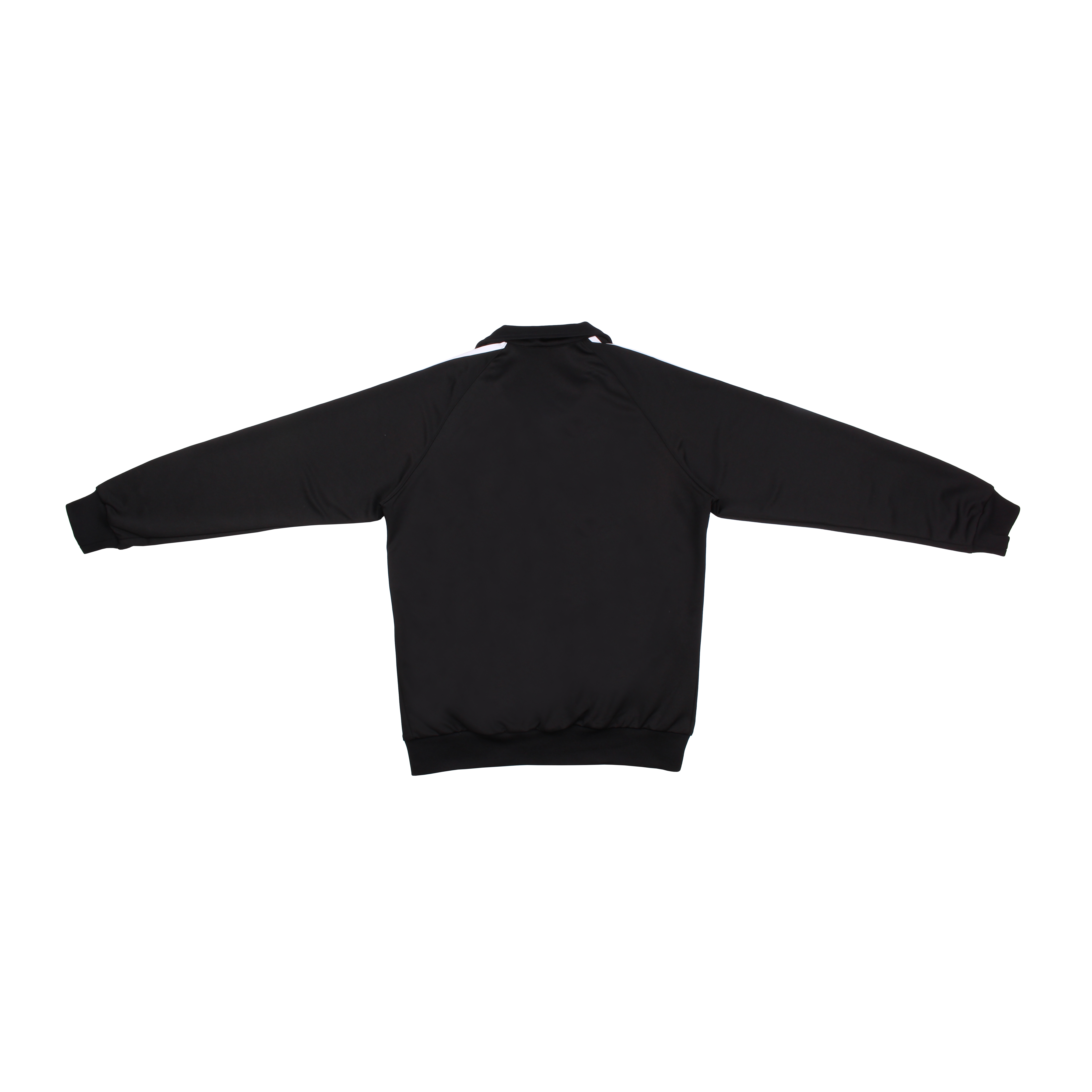 블랙 화이트 원라인 집업 동복상의(시보리)