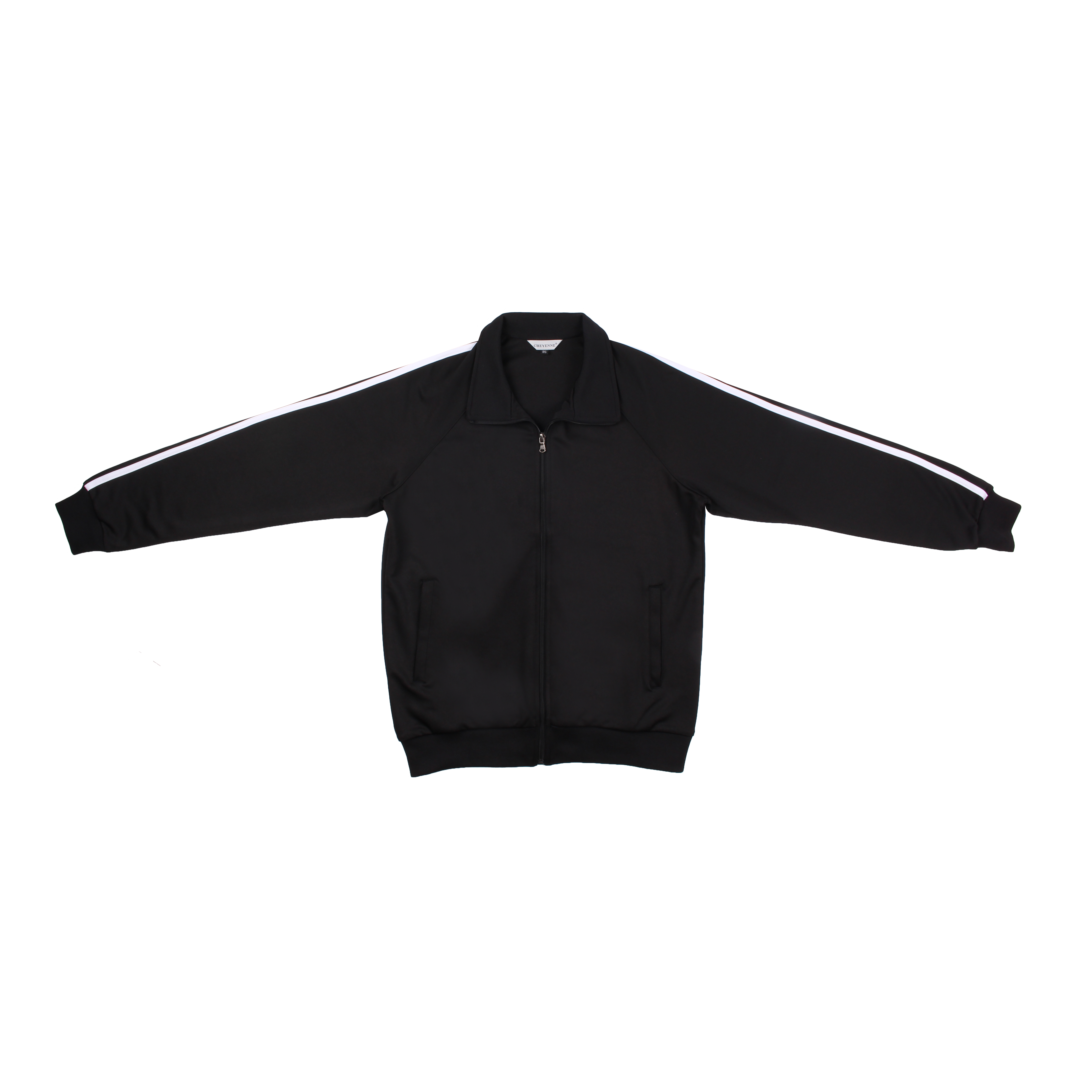 블랙 화이트 원라인 동복세트(시보리 집업)