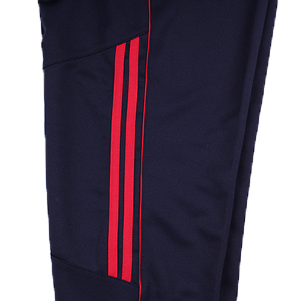 [기모] 네이비 빨강 무릎선 기모바지