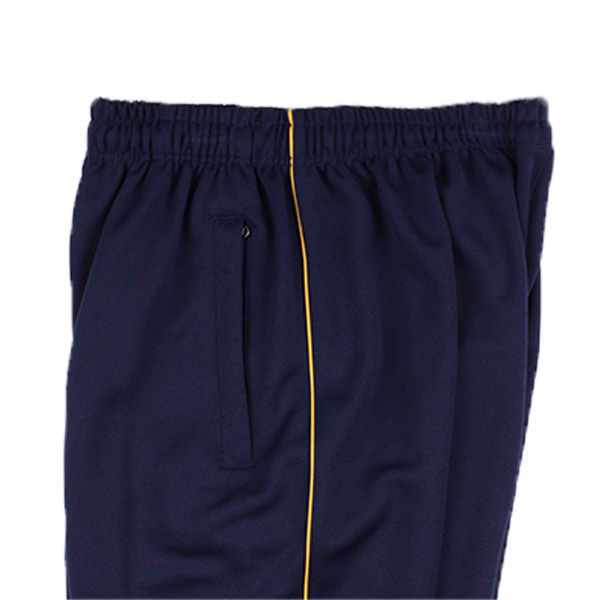 [기모] 네이비 노랑 무릎선 기모바지