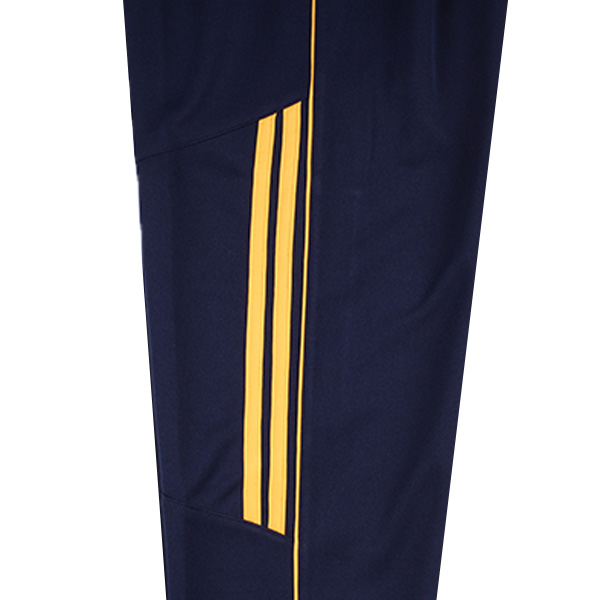 [기모] 네이비 노랑 무릎선 기모바지