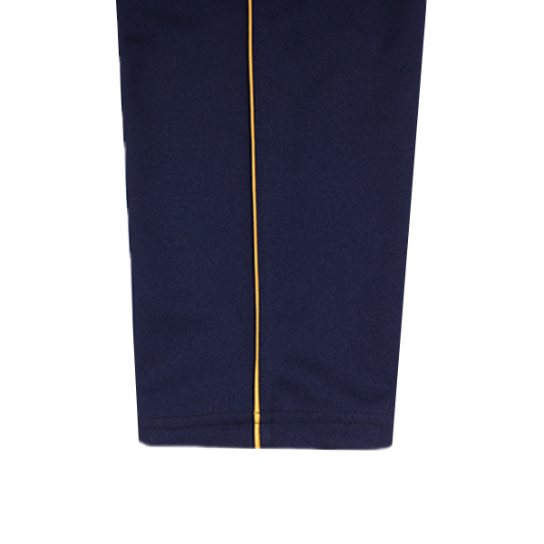 [기모] 네이비 노랑 무릎선 기모바지