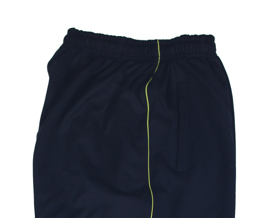 [기모] 네이비 연두 무릎선 기모바지