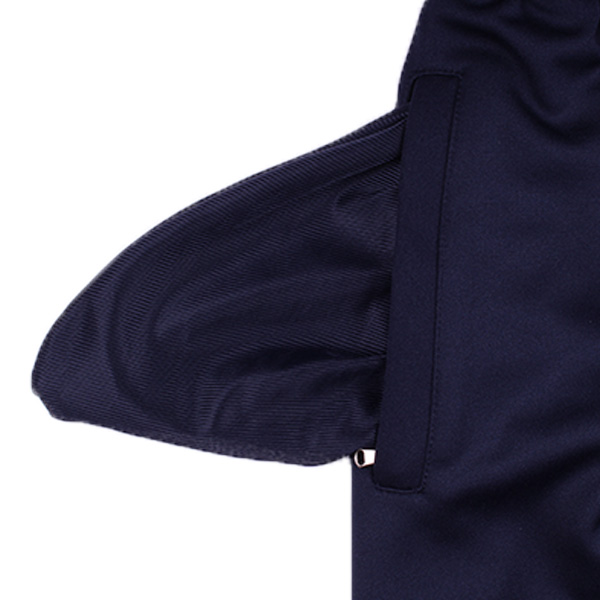 [기모] 네이비 연두 무릎선 기모바지