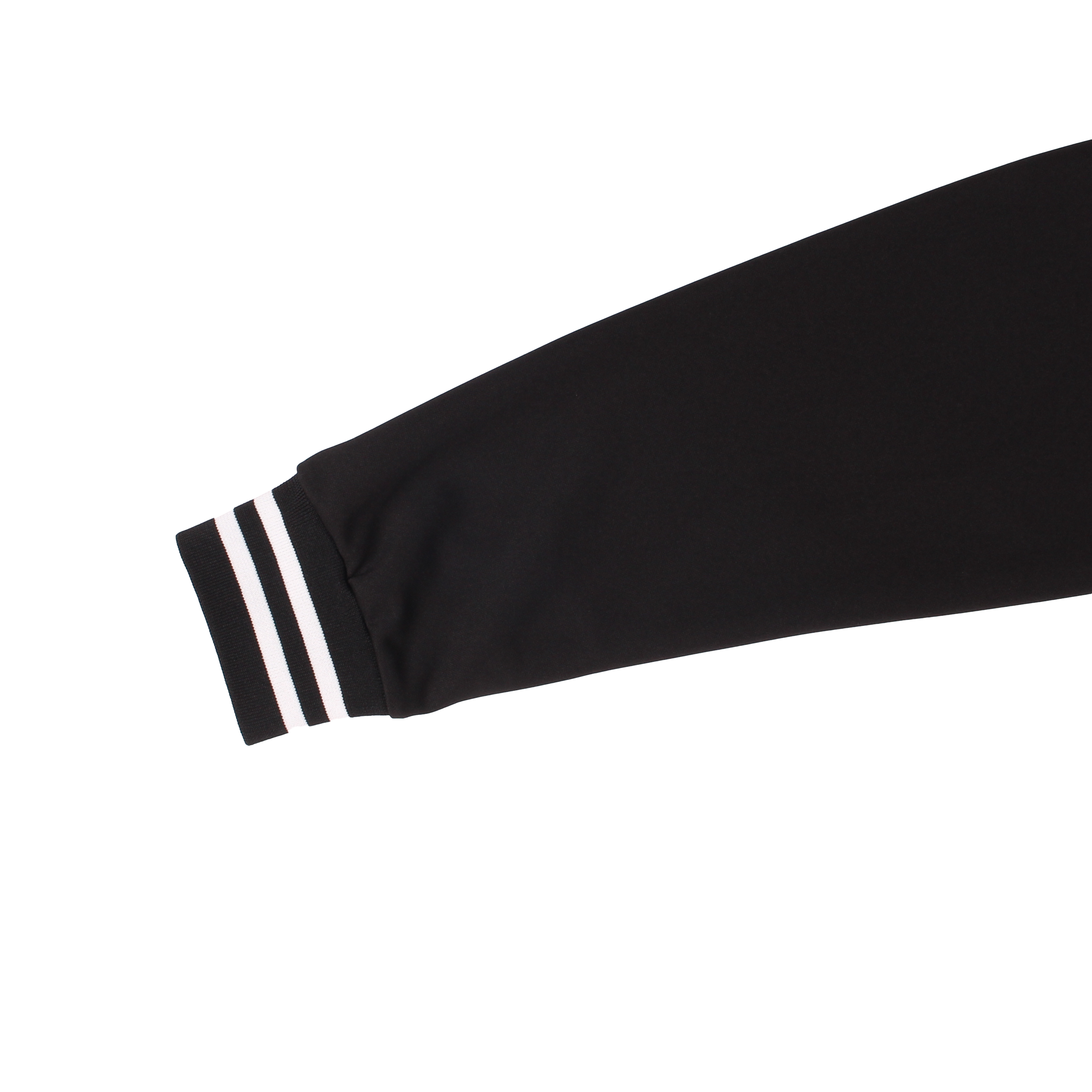 블랙 화이트링 2선 집업 동복상의(시보리)