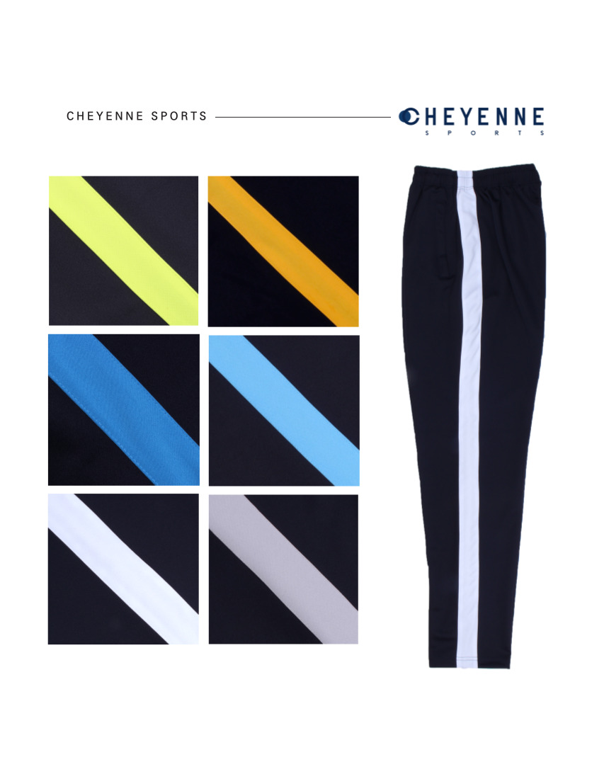 [기모] 네이비바탕 4.0 와이드선 기모바지