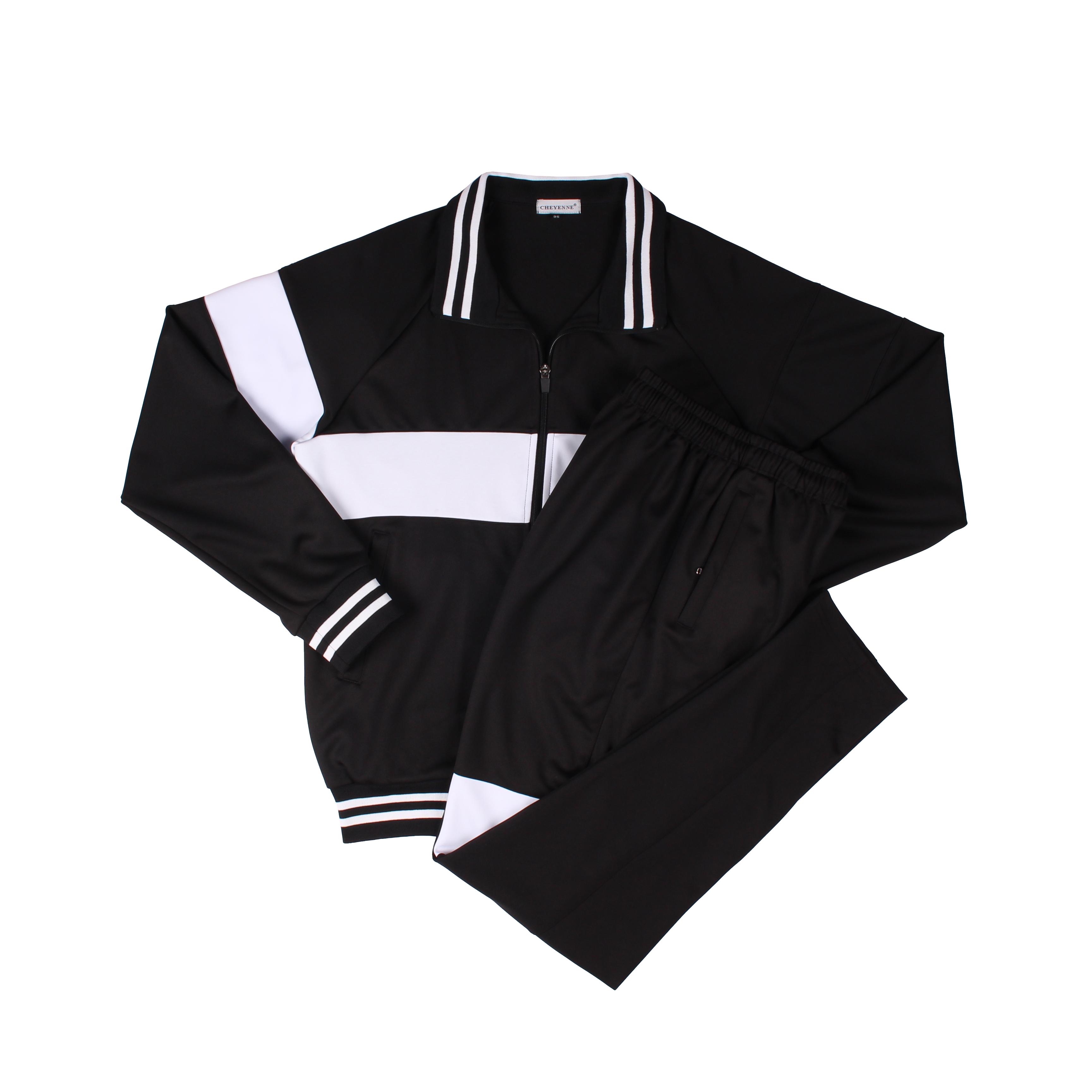 블랙 화이트링 2선 동복세트