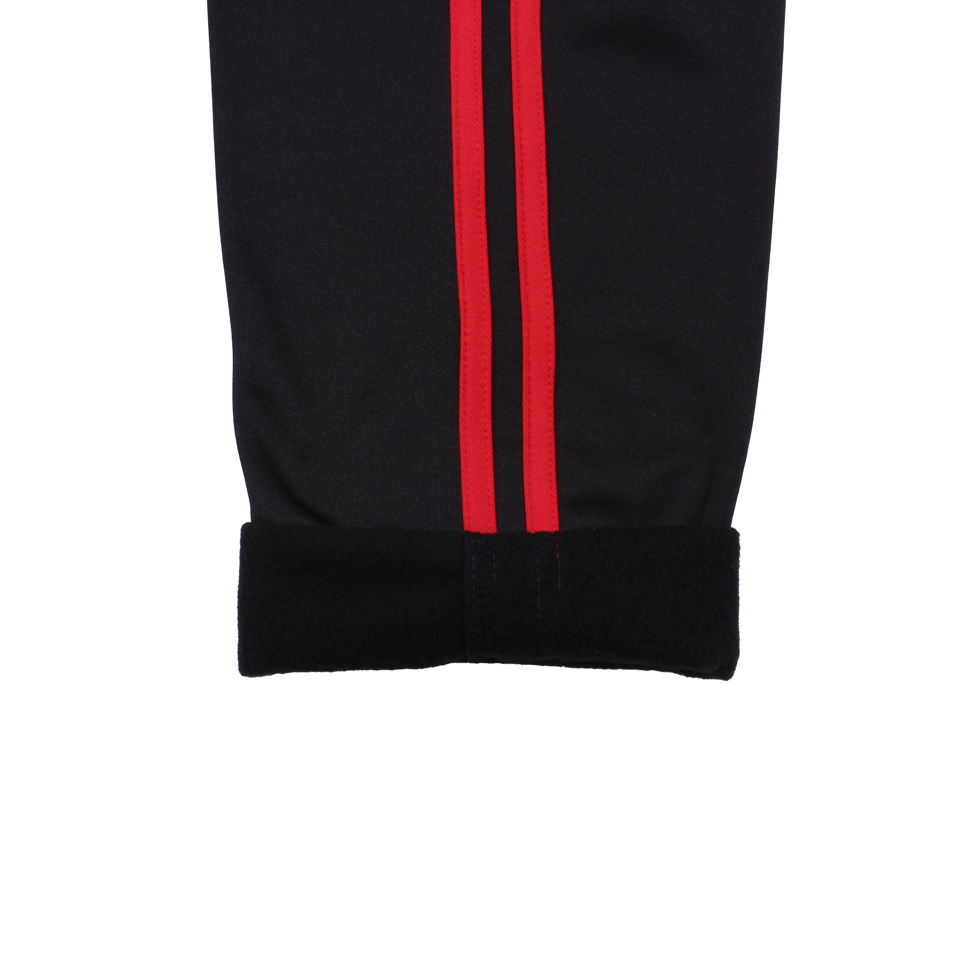 [기모] 블랙 빨강2선 기모바지