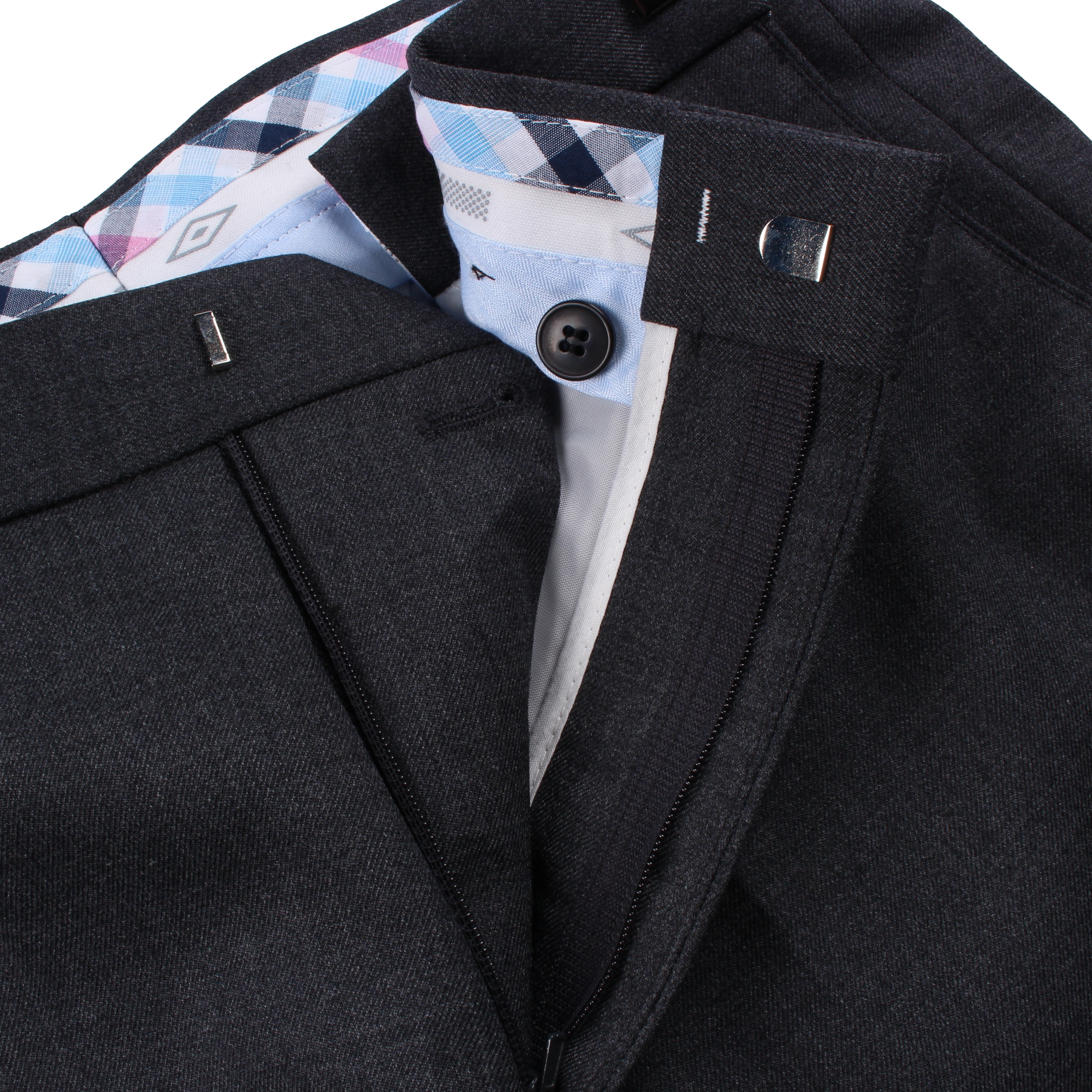 교복 동복 바지 (진한회색, 허리조절기)