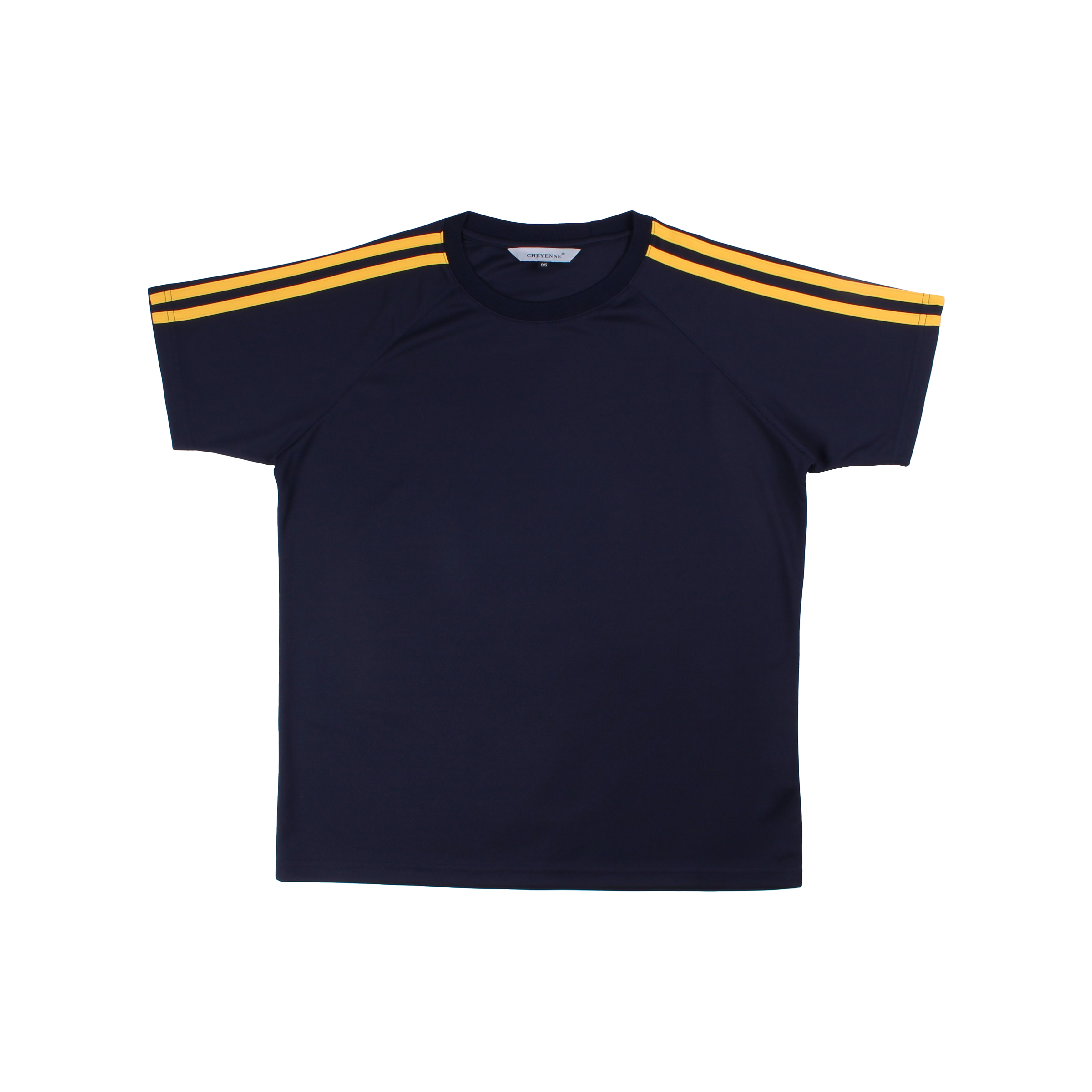 네이비바탕 2선 반팔티셔츠