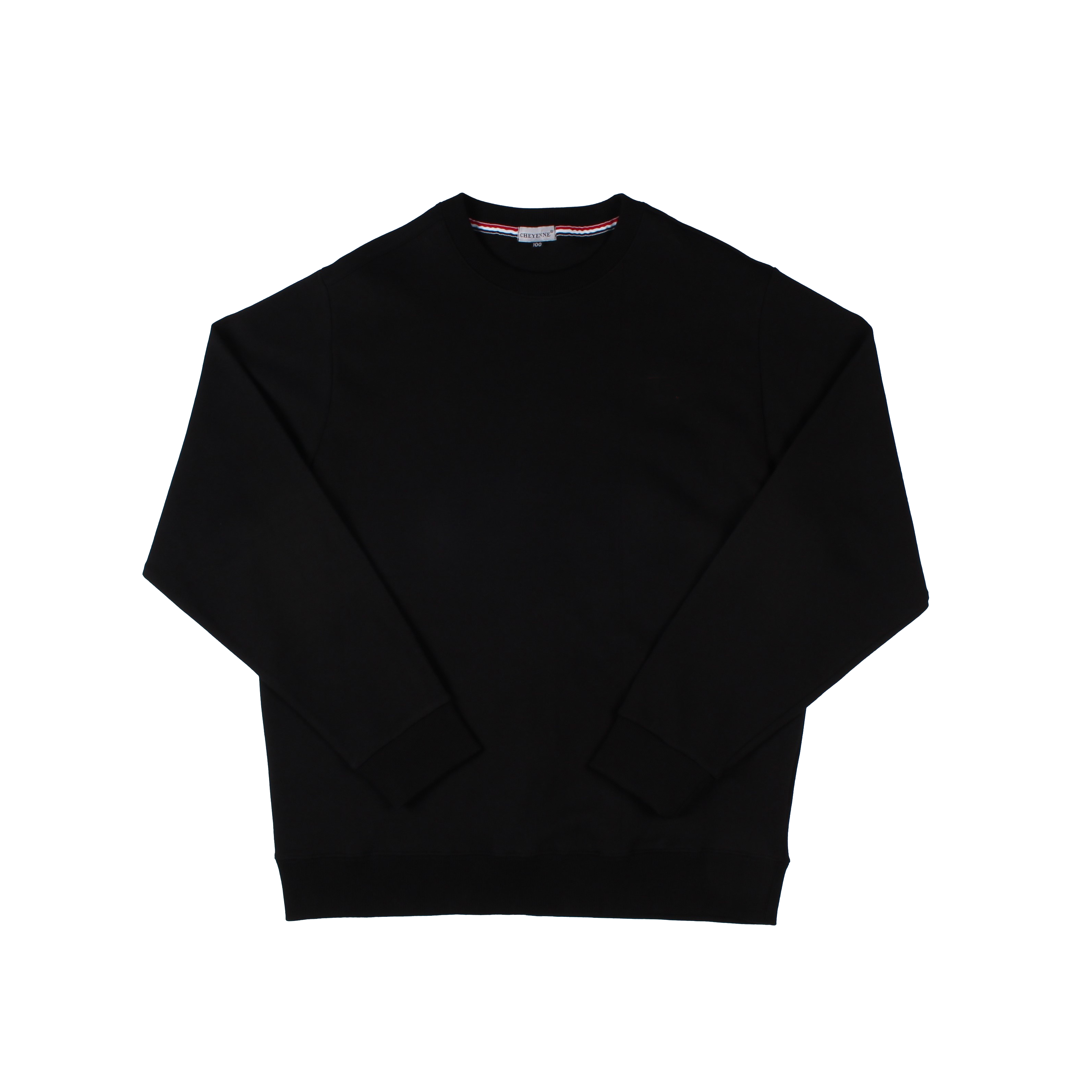 블랙 무지 맨투맨 기모O맨투맨 (검정)