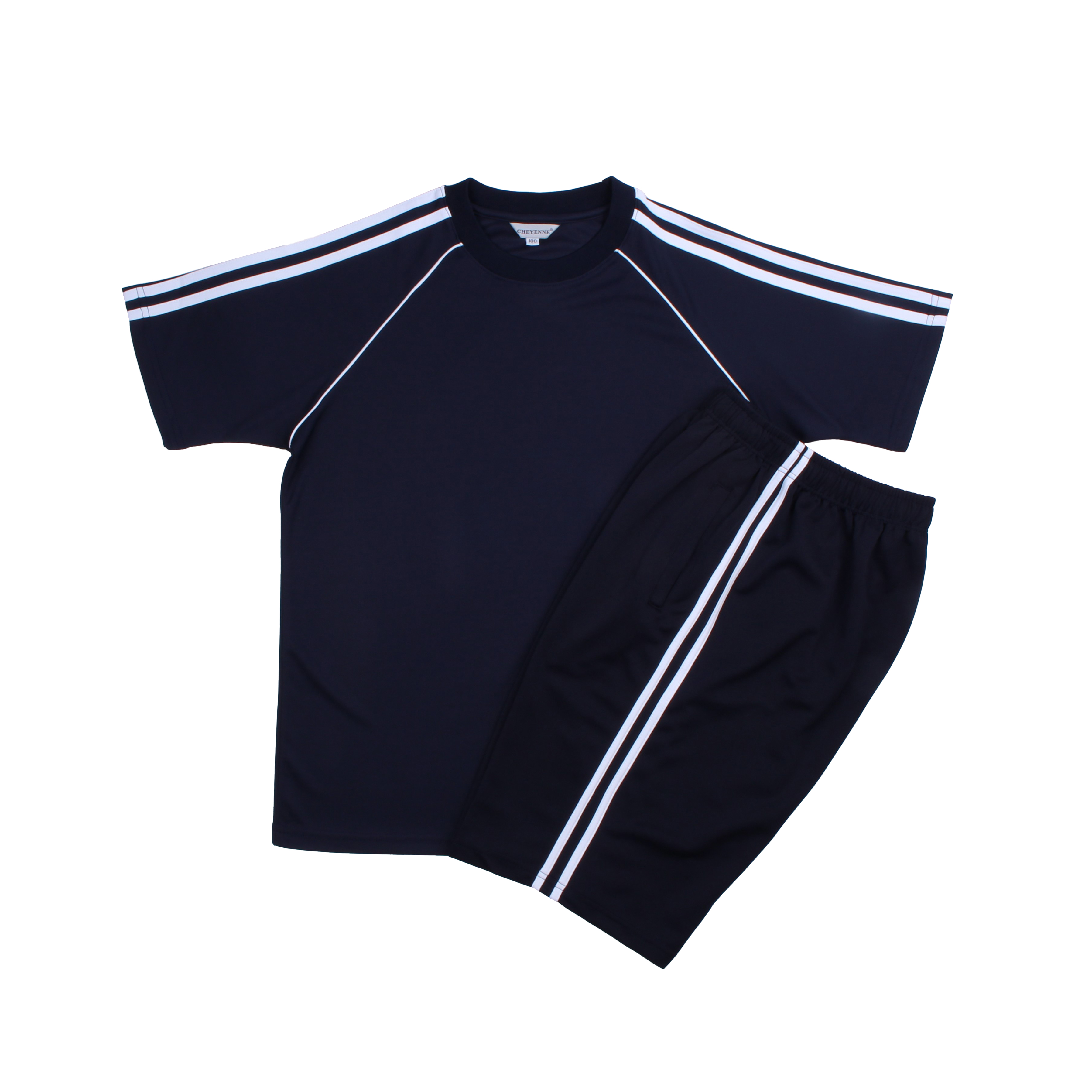 네이비 흰색 2선(양옆 얇은선) 하복세트