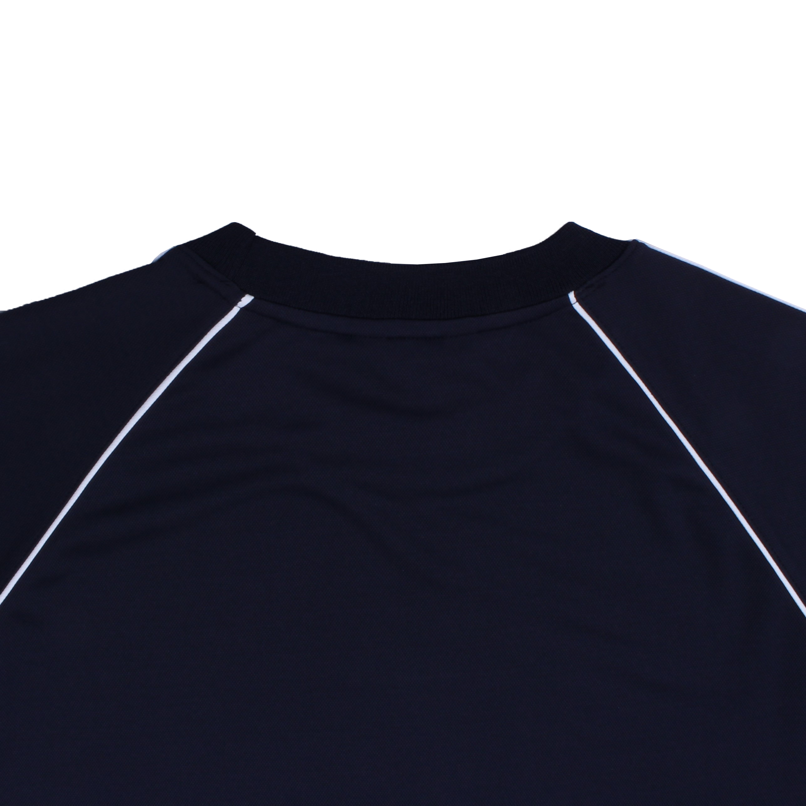 네이비 흰색 2선(양옆 얇은선) 반팔티셔츠