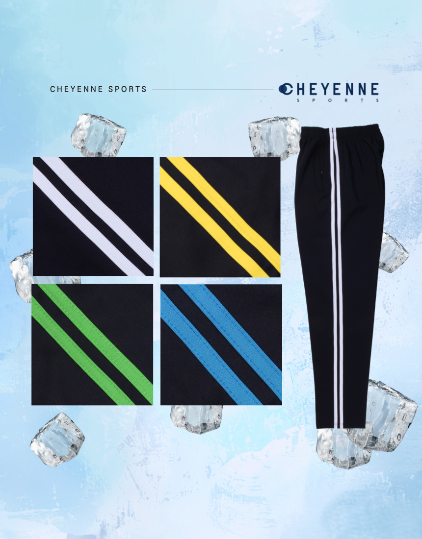 [쿨링] 네이비바탕 2선 쿨링바지