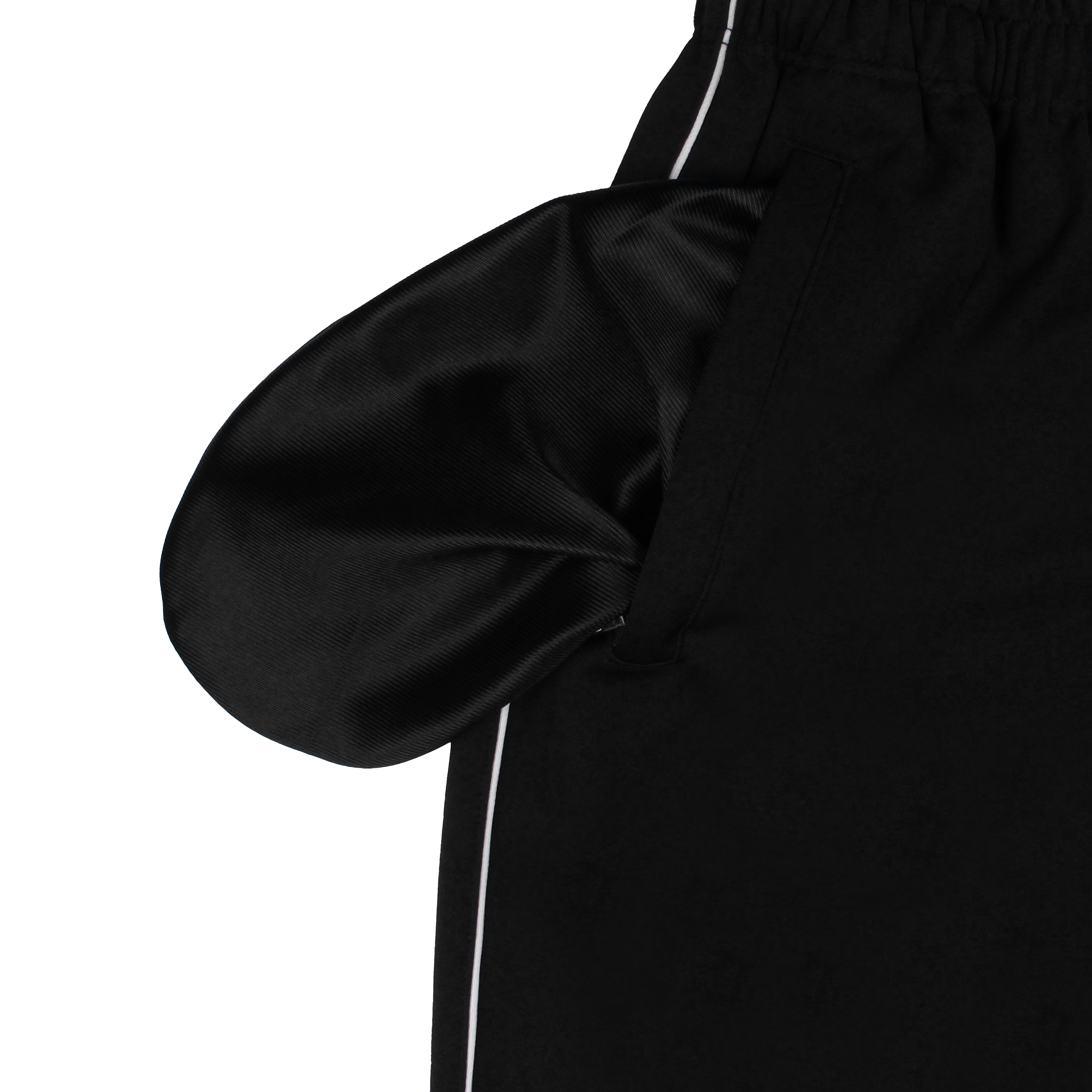 블랙 화이트 하프 반바지