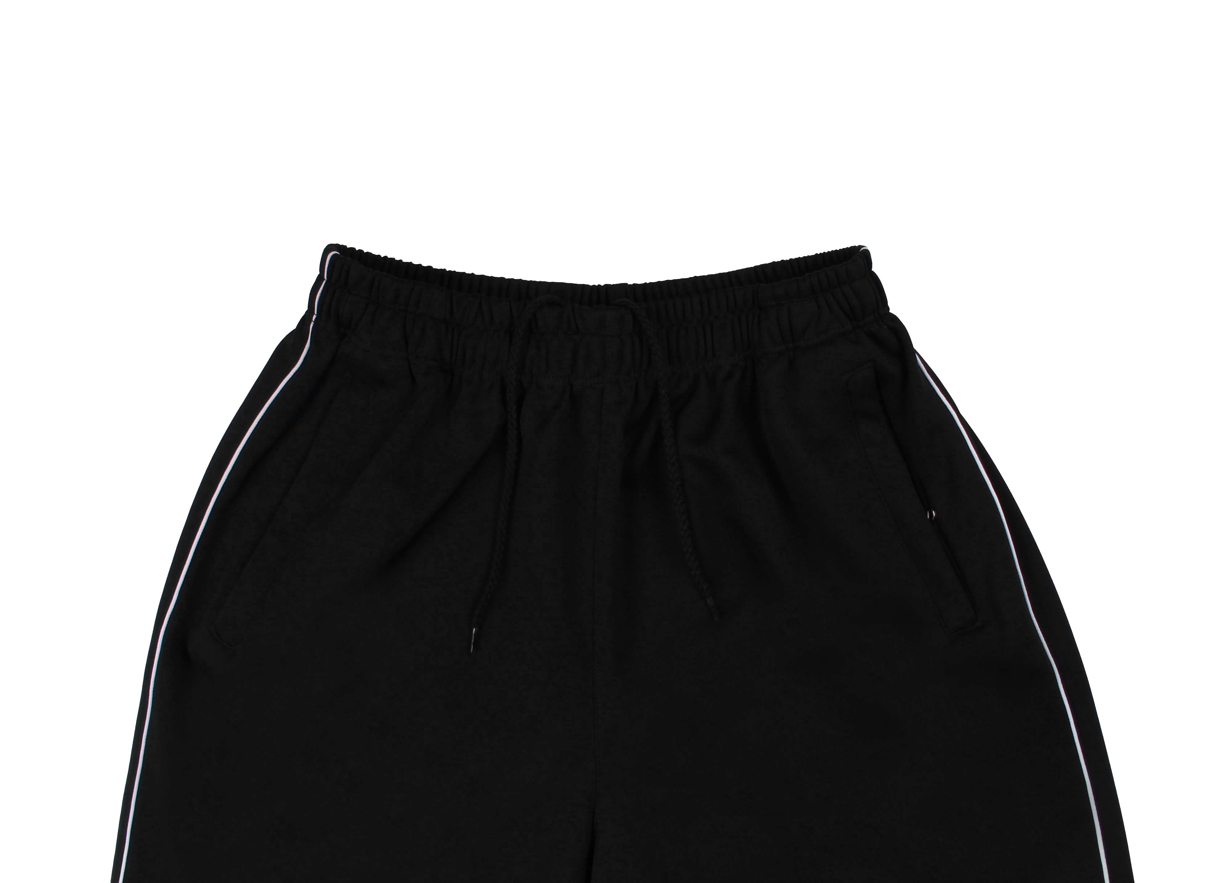 블랙 화이트 하프 반바지