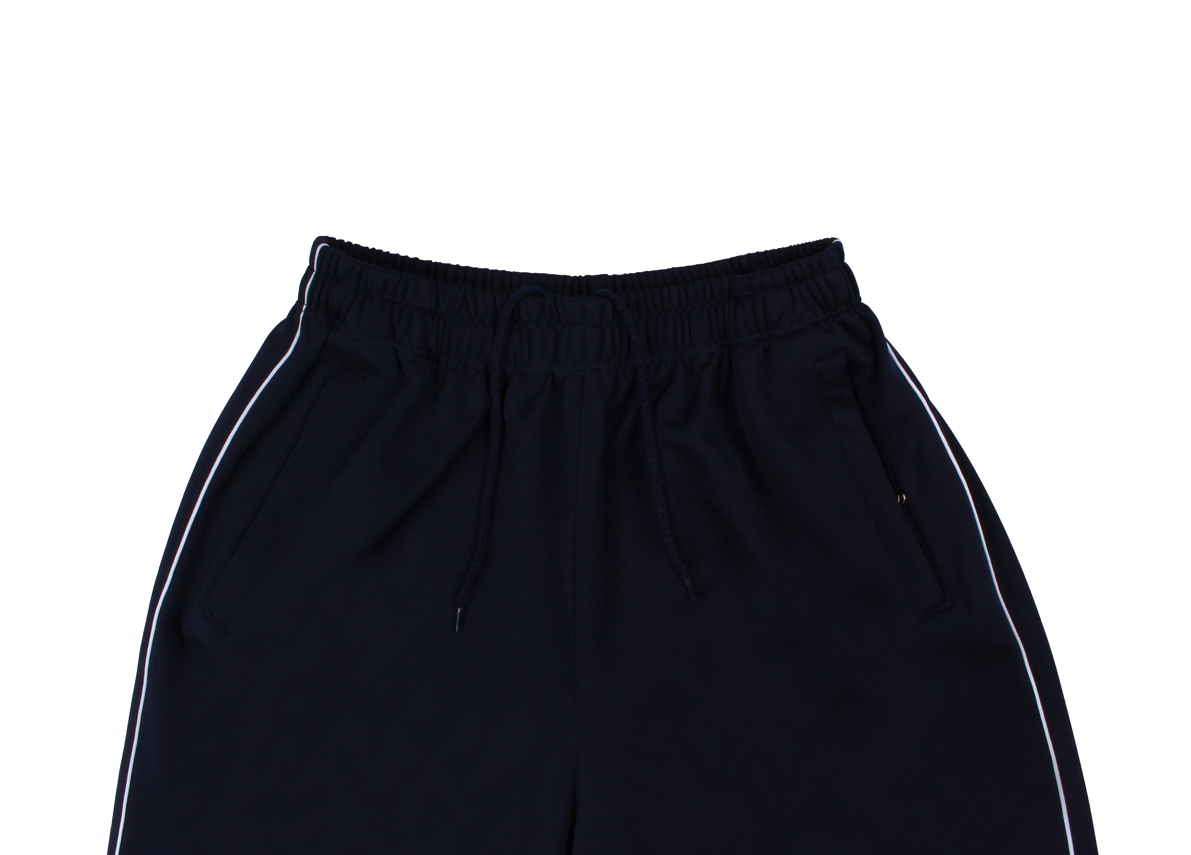 네이비 화이트 하프 반바지