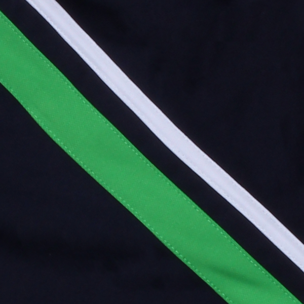 네이비 화이트연두 더블싱글 반바지