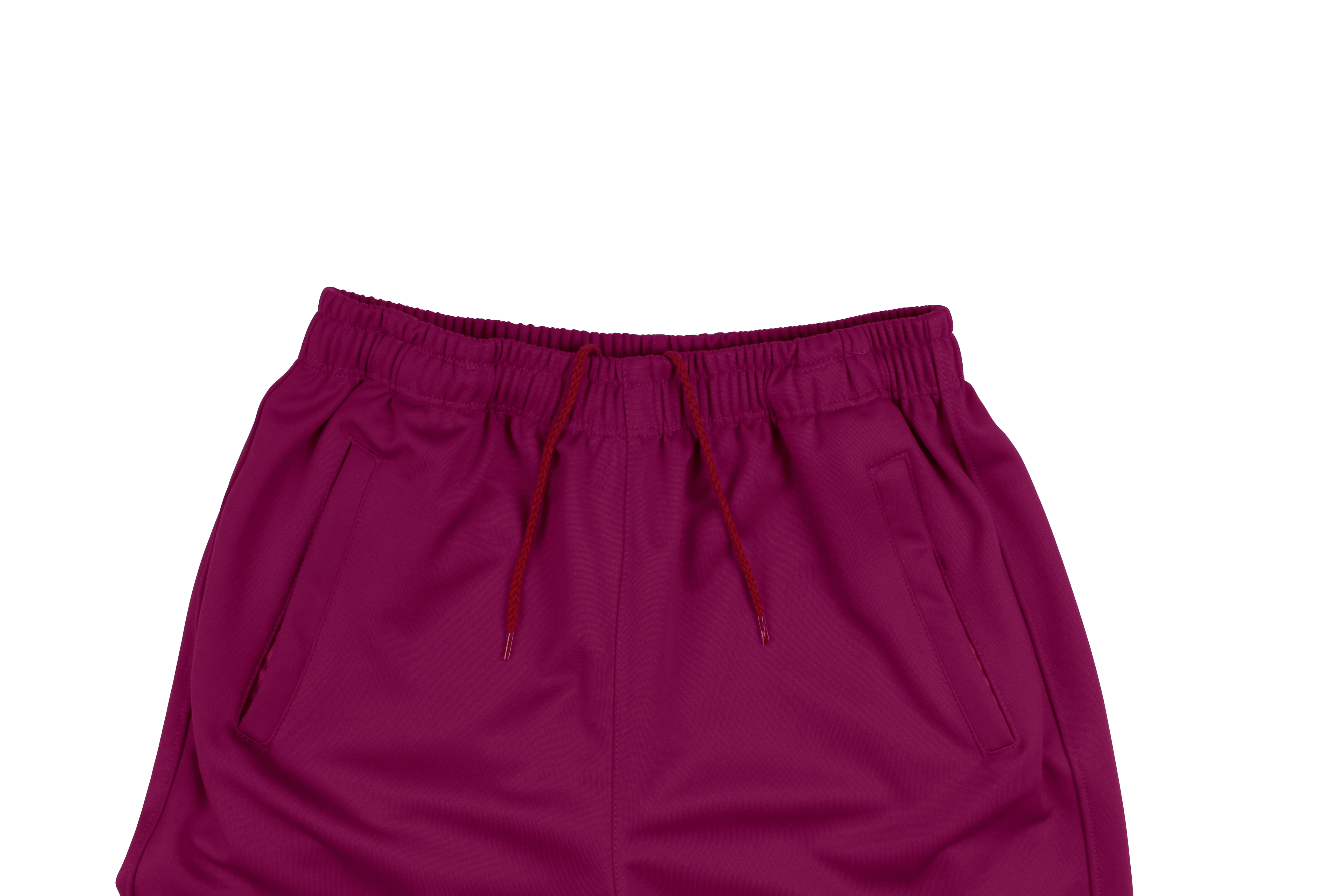 [조거팬츠]자주색 시보리 바지