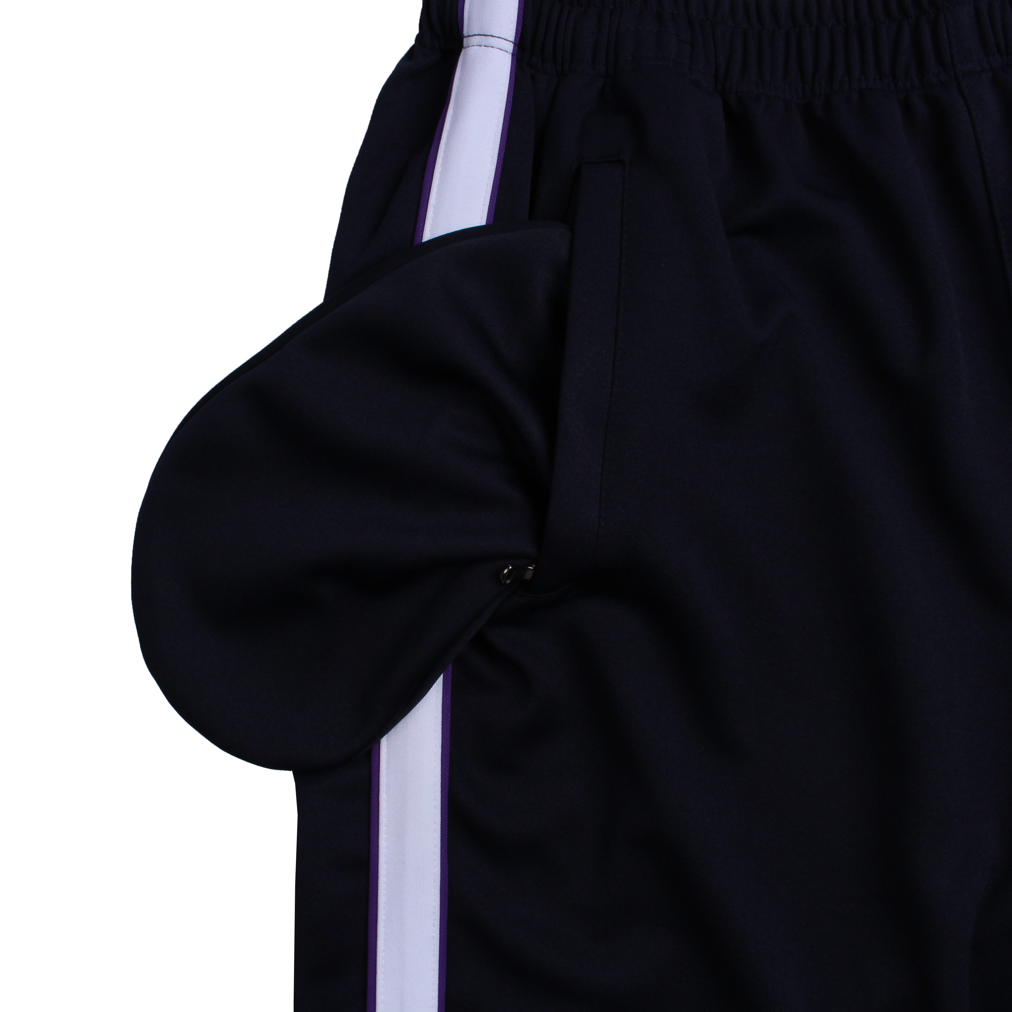 네이비 화이트보라 3.0 와이드선 반바지