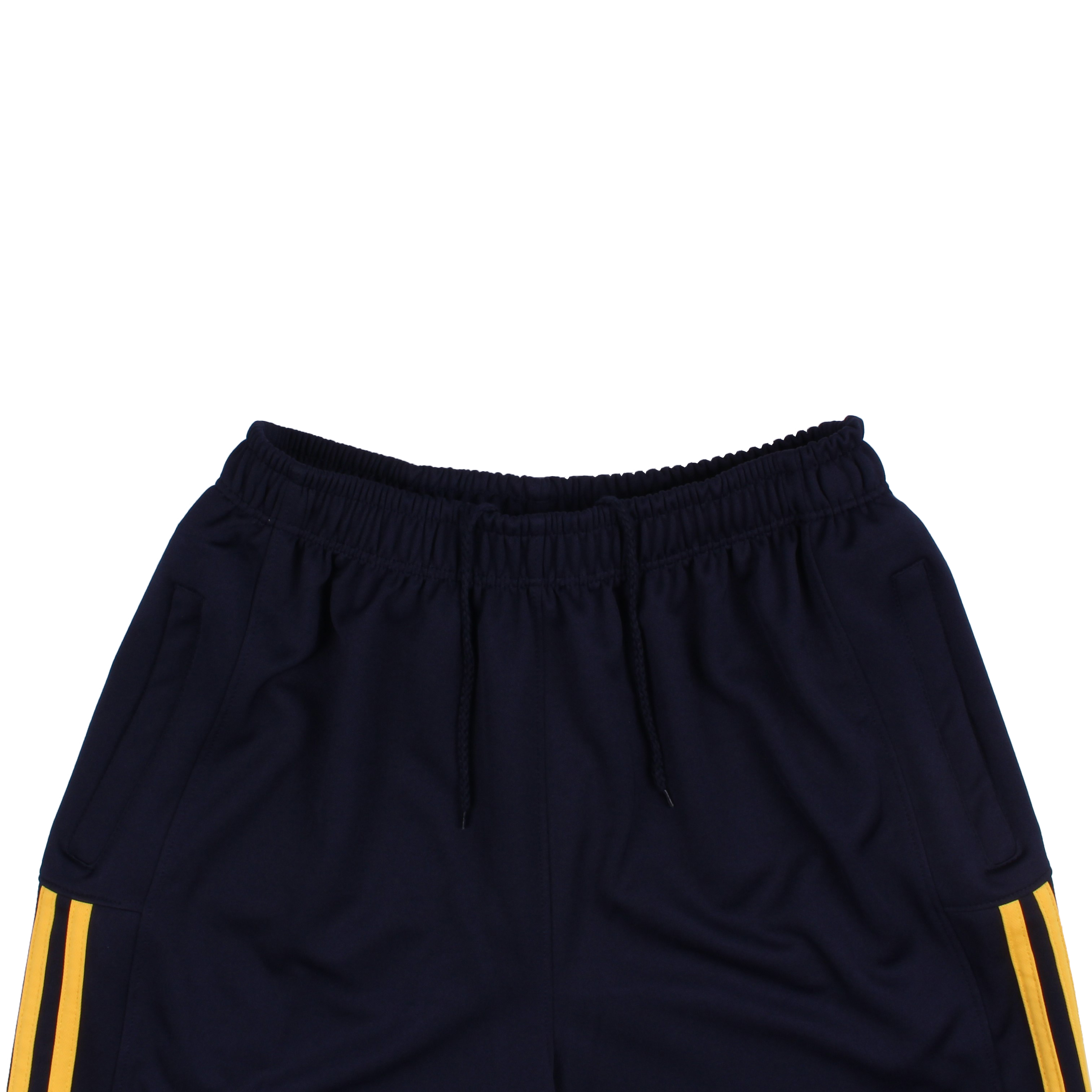 네이비 노랑 2선 포켓 반바지