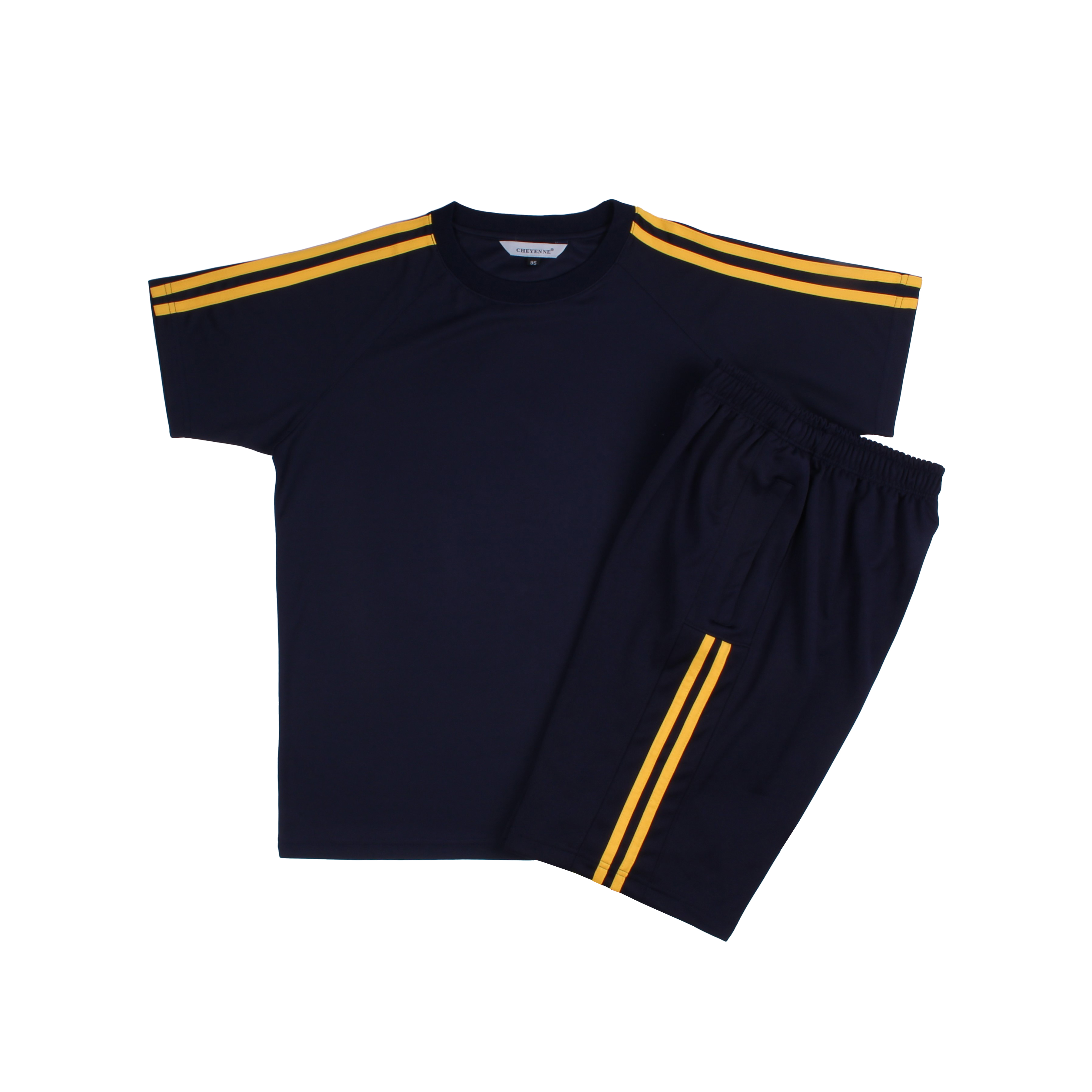 네이비 노랑2선 포켓 하복세트