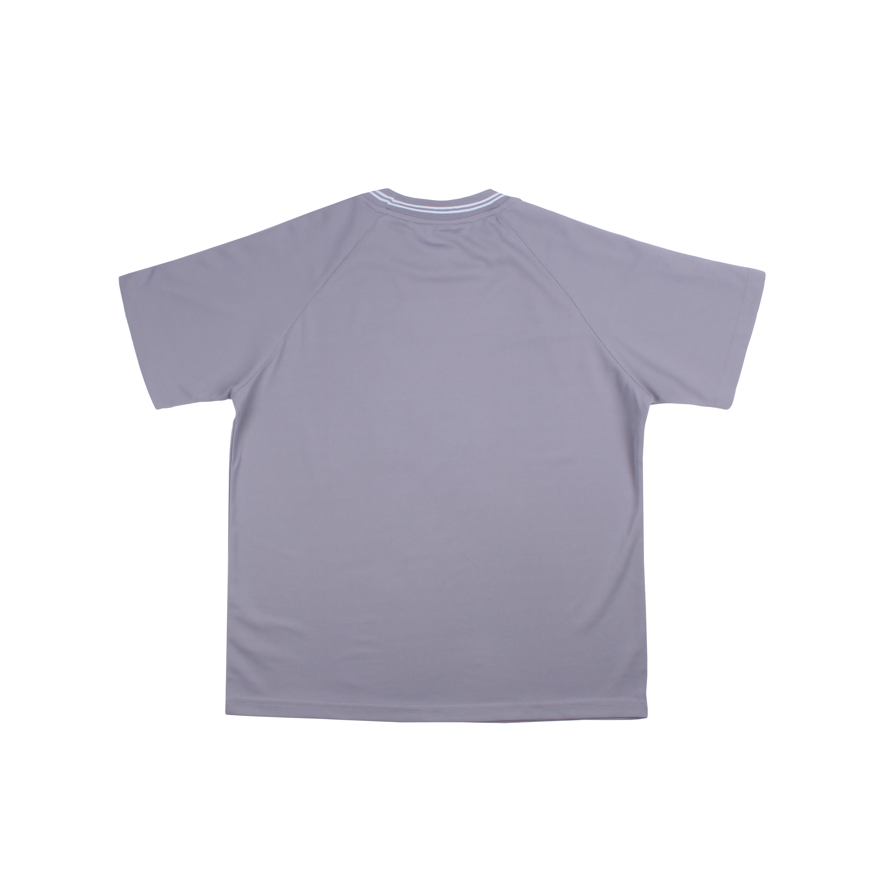 그레이 화이트 라운드 원앤원 반팔티셔츠