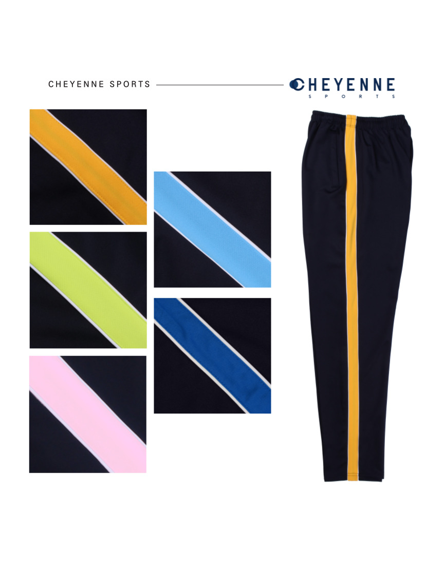 네이비바탕 (양옆흰선) 와이드선 바지