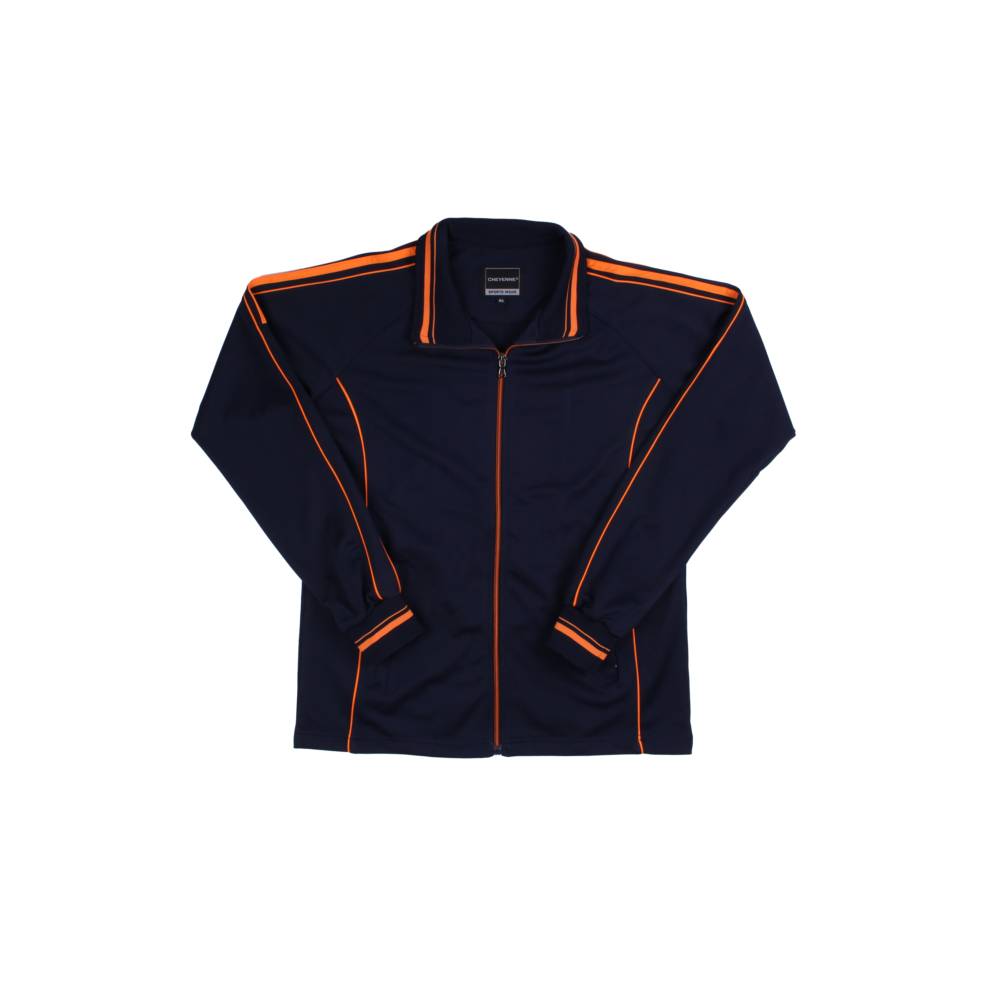 네이비 오렌지 어깨선/무릎선 동복세트