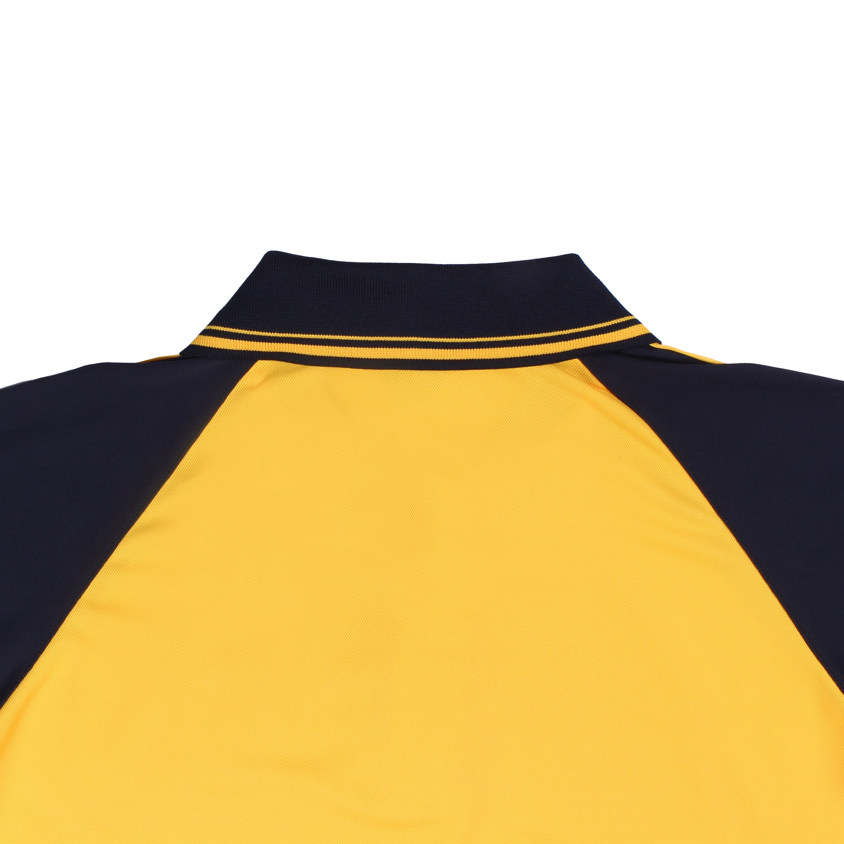 노랑 네이비 윙 화이트 원앤원 카라 반팔티셔츠